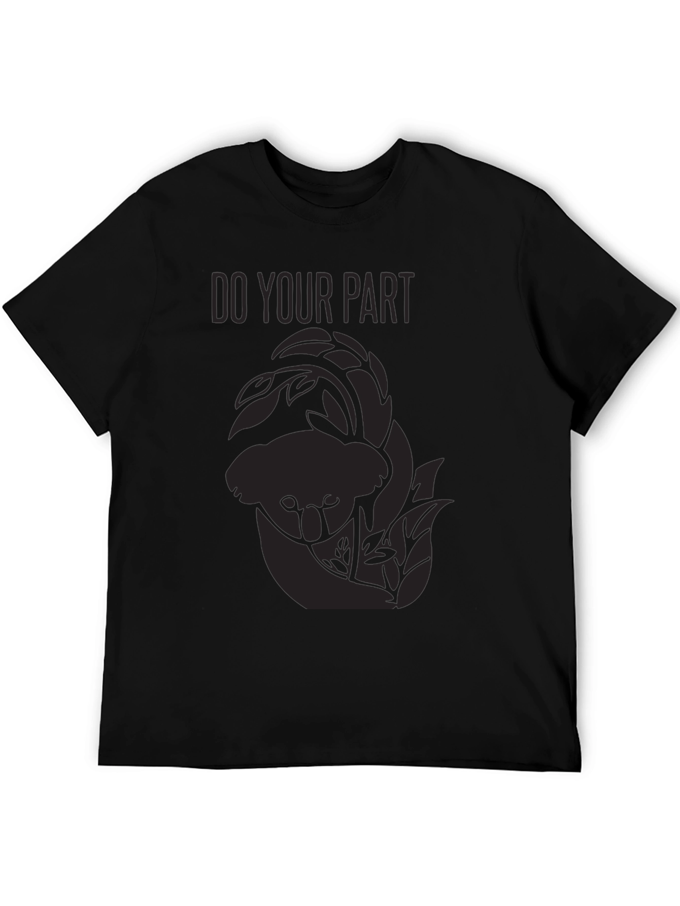 Black Do Your Part Koala Tee - Conservation T-Shirt view 5