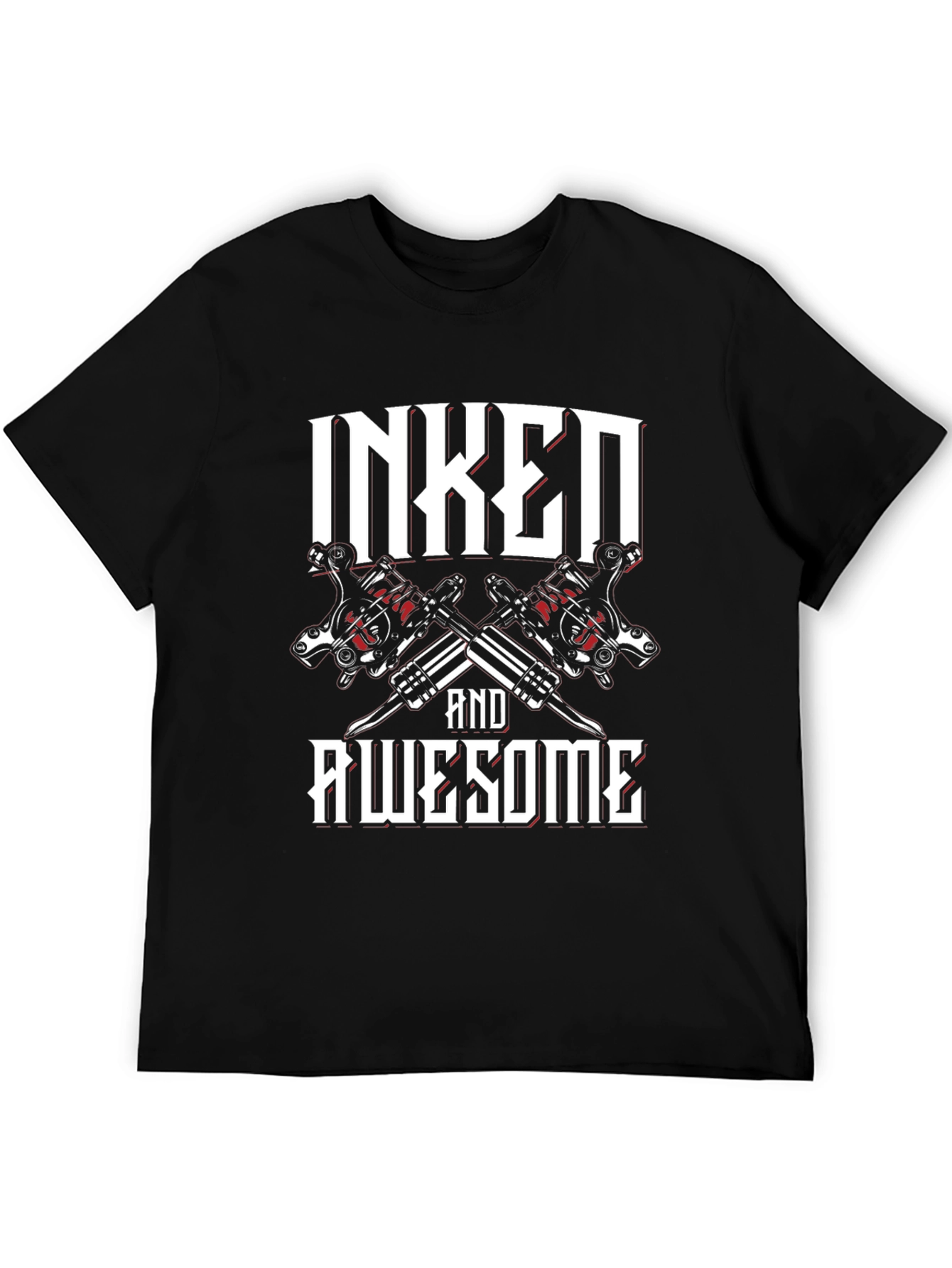 Inked and Awesome Graphic T-Shirt - 5