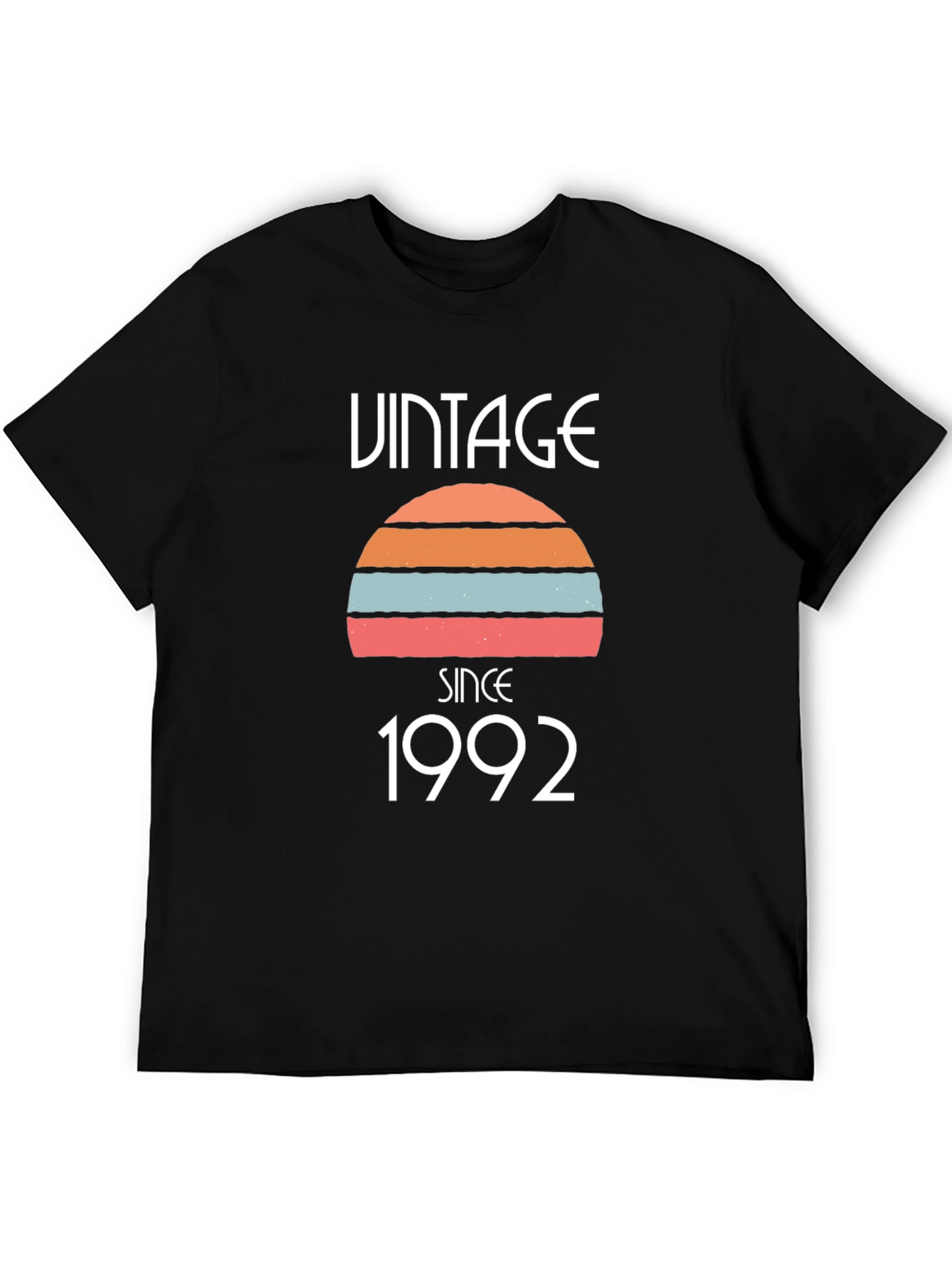 Black Vintage Since 1992 T-Shirt view 5