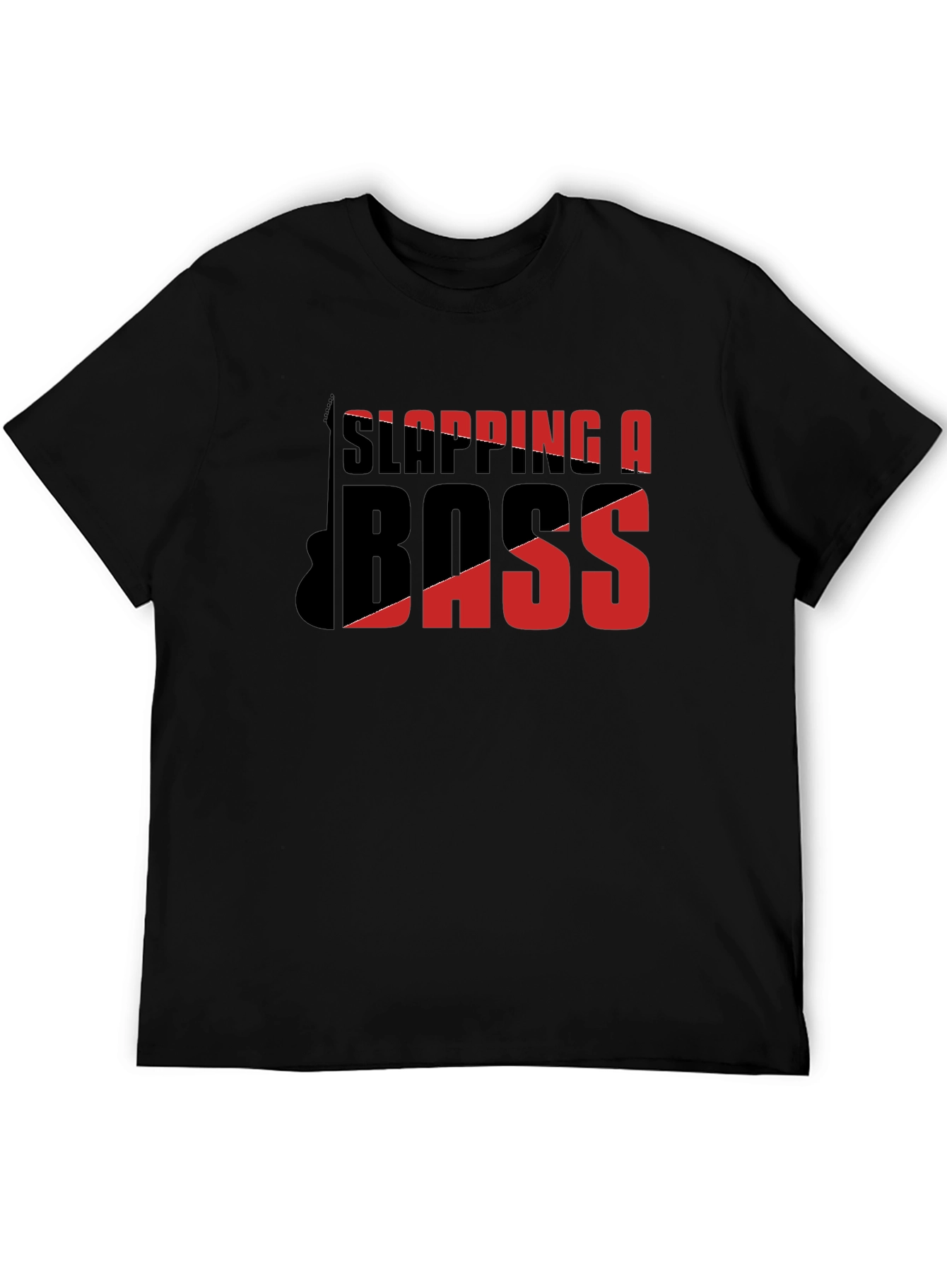 Black Slapping A Bass T-Shirt - Music Lover Tee view 5