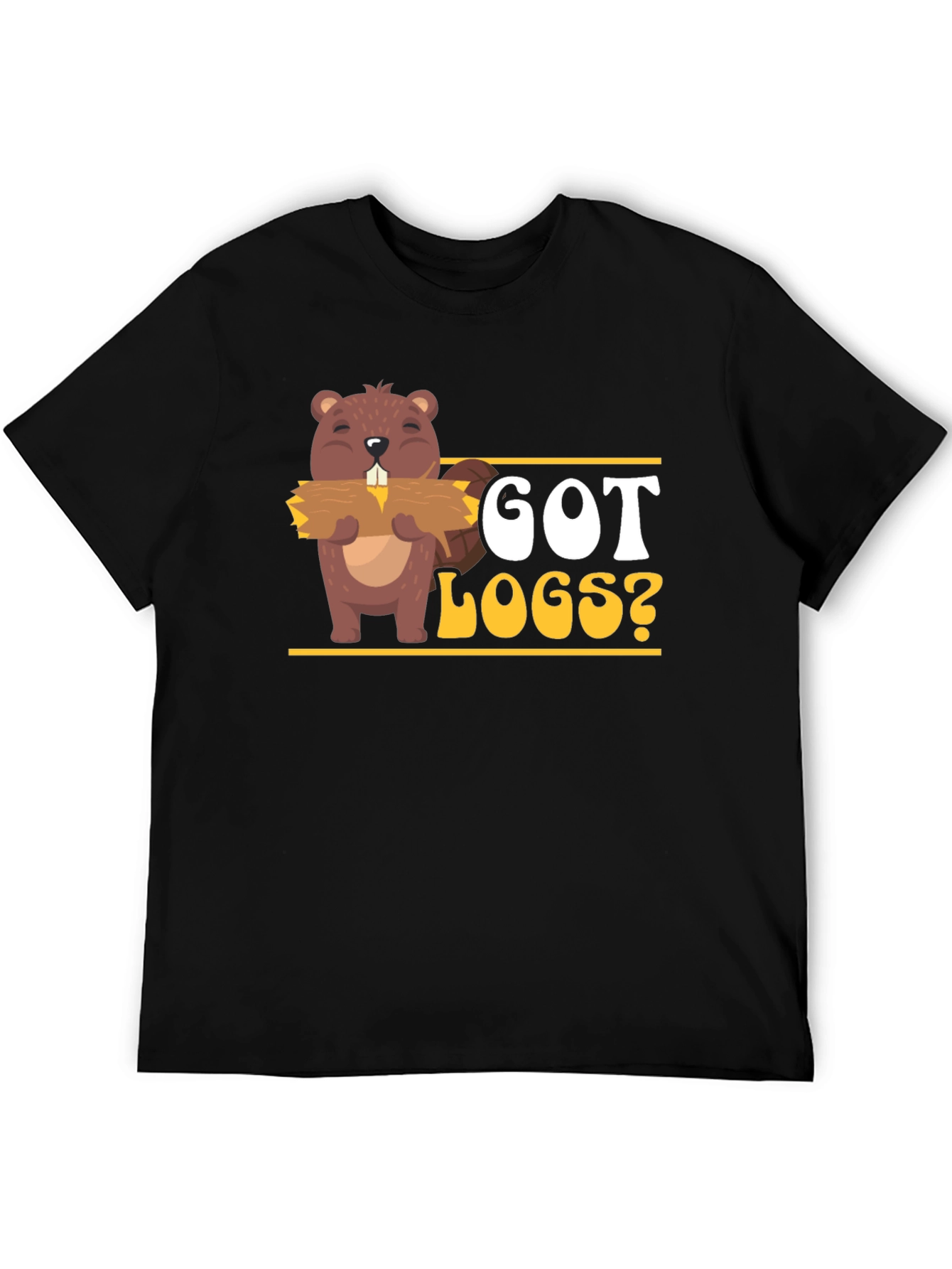 Black Got Logs? Beaver Graphic T-Shirt view 5