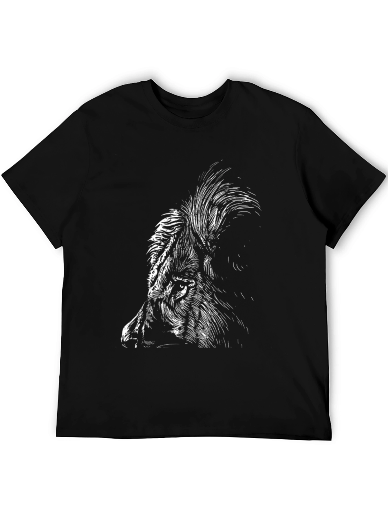 Black Wild Boar Graphic Tee - Men's Black T-Shirt view 5