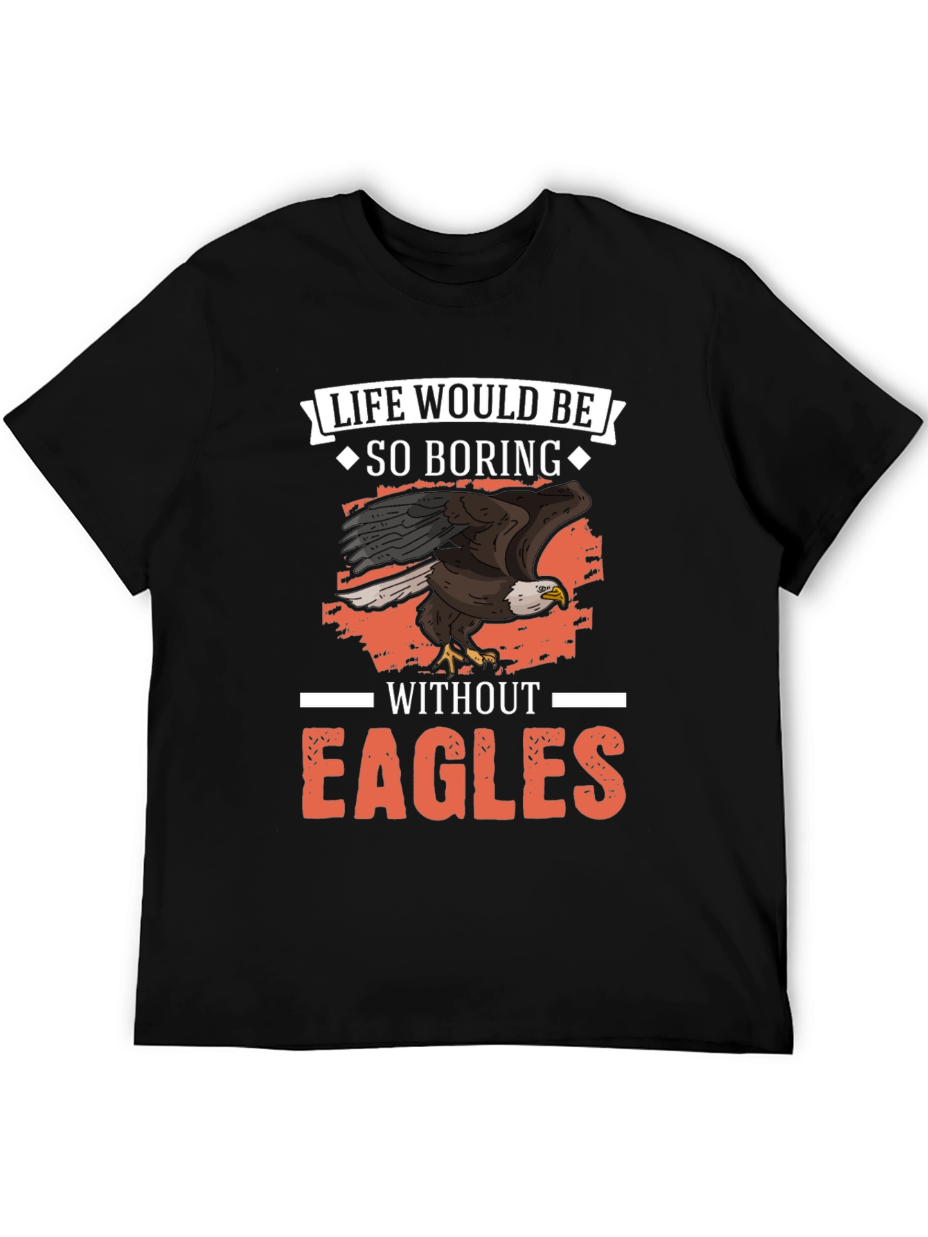Black Life Would Be So Boring Without Eagles Graphic Tee view 5