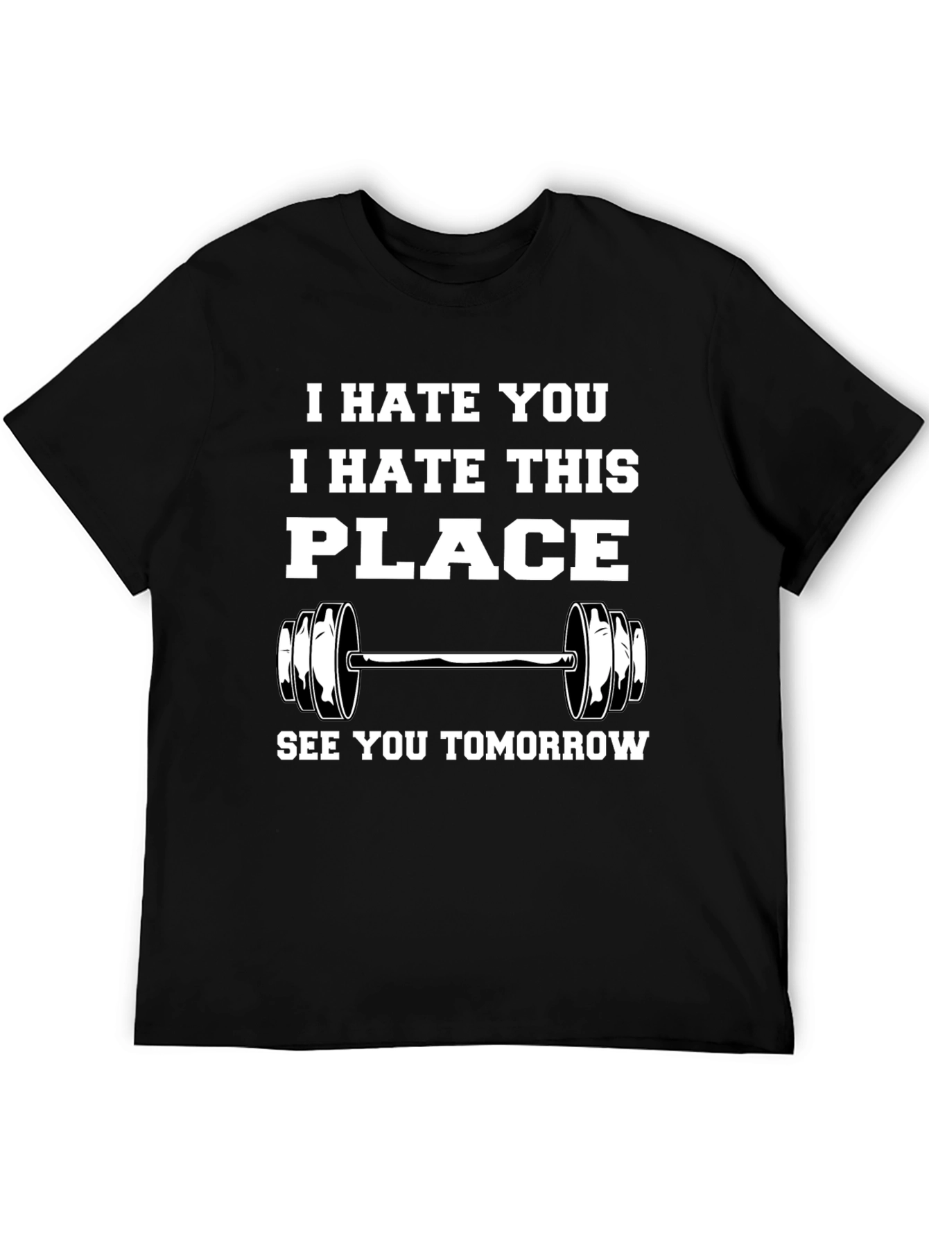 Black Gym Humor Graphic T-Shirt view 5