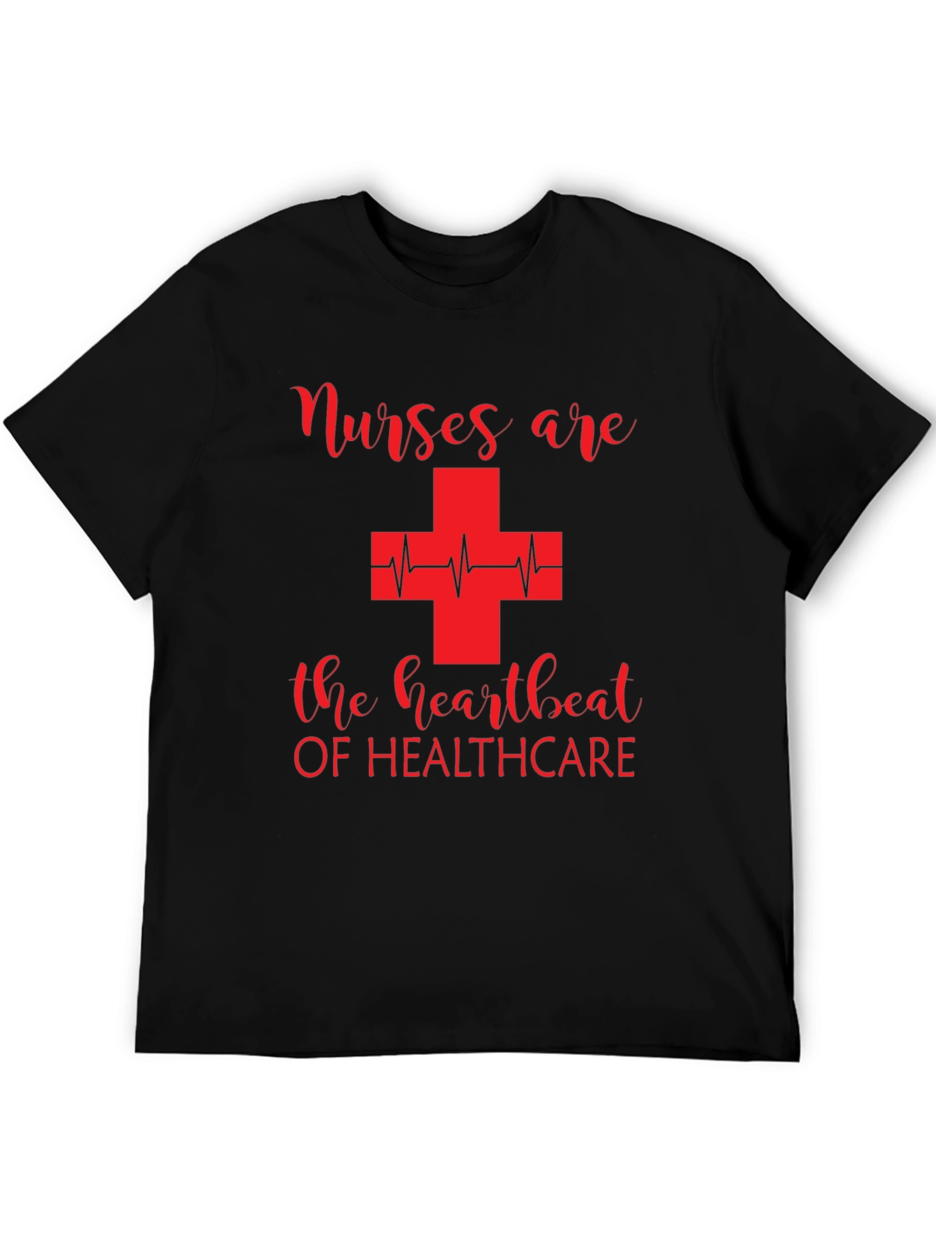 Black Nurses are the Heartbeat of Healthcare T-Shirt view 5