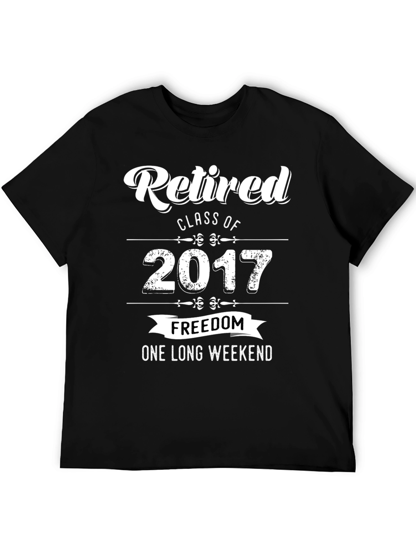 Black Retired Class of 2017 T-Shirt view 5