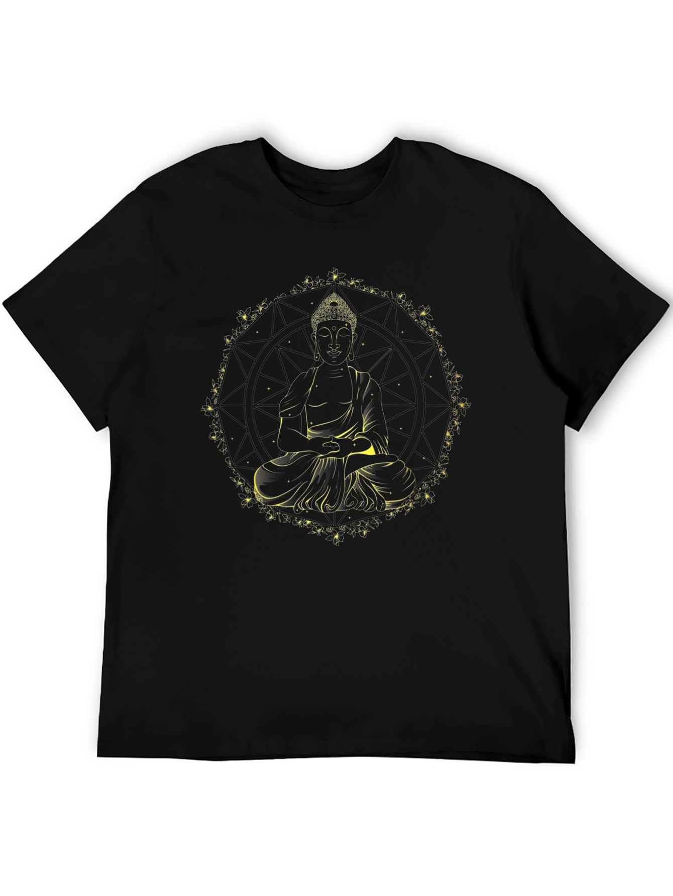 Buddha Graphic Tee - Black Spiritual T-Shirt - 5