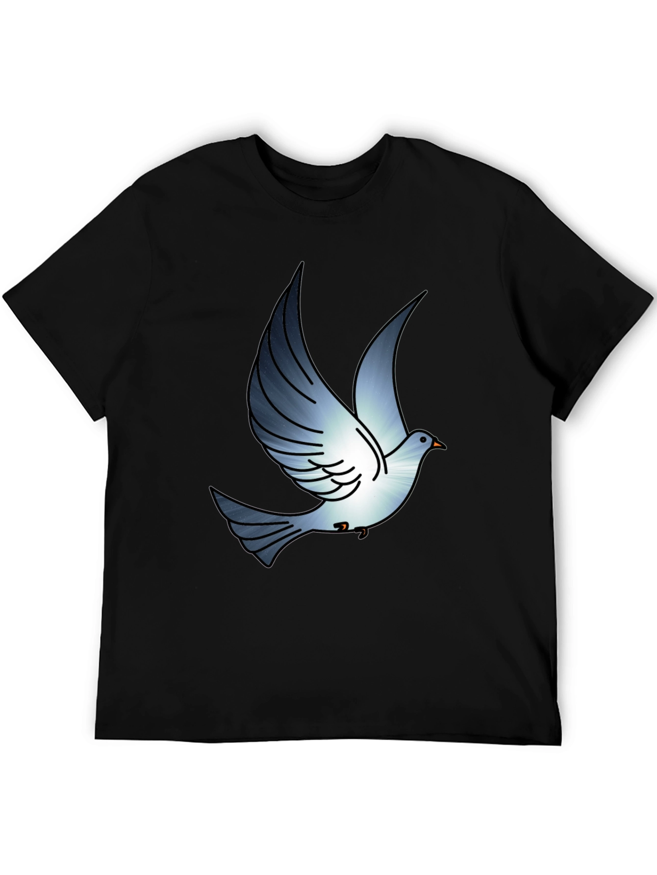 Black Dove Graphic Print Black T-Shirt view 5