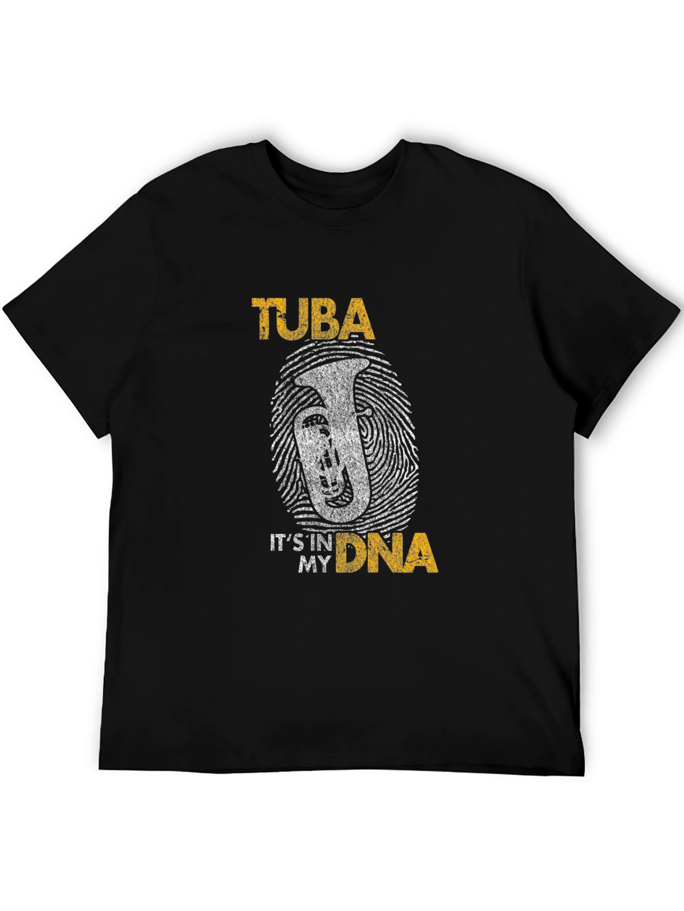 Black Tuba DNA Graphic T-Shirt - Musician's Tee view 5
