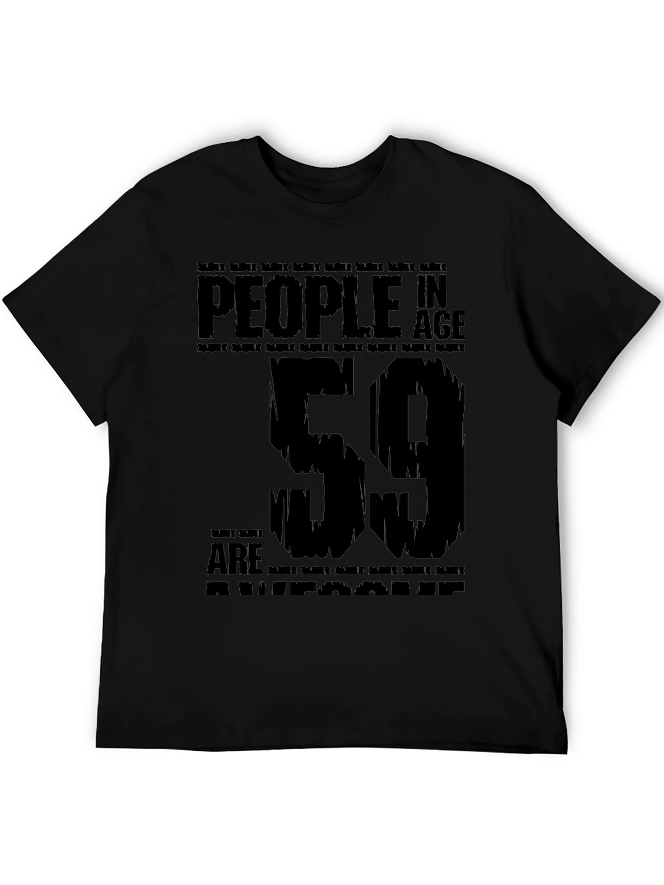 Black People in Age 59 are Awesome T-Shirt view 5