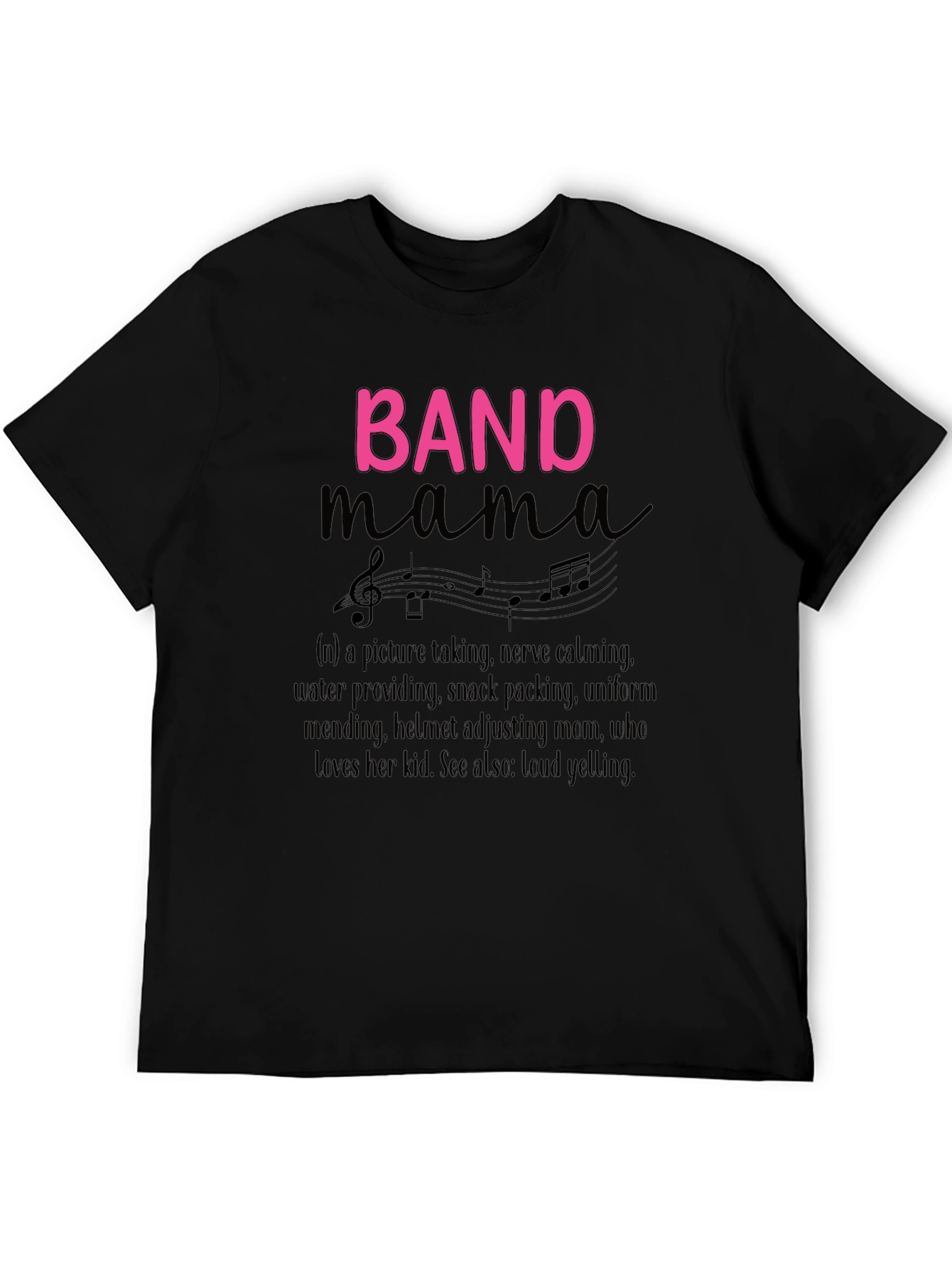 Black Band Mama Graphic T-Shirt view 5