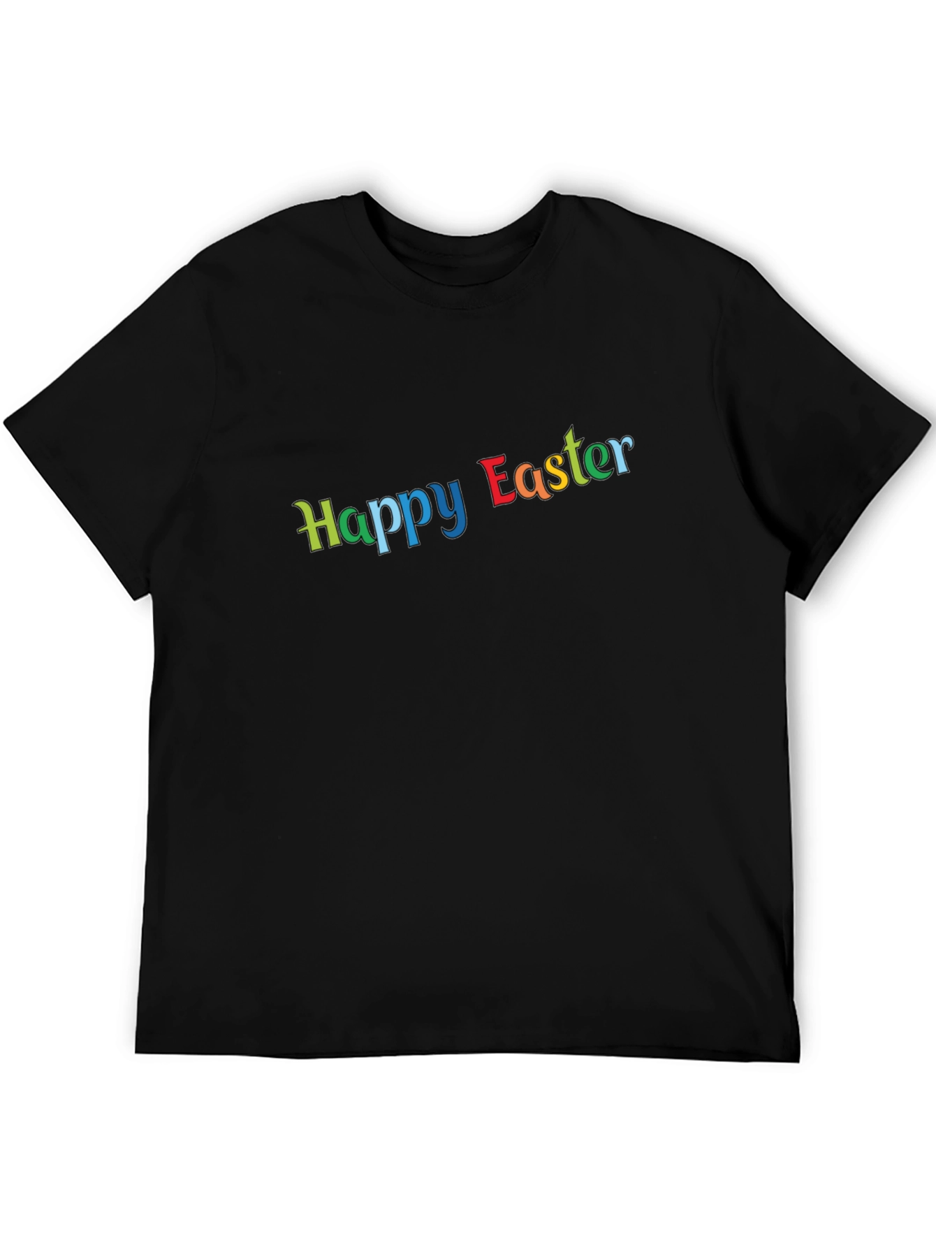Black Happy Easter Graphic T-Shirt view 5