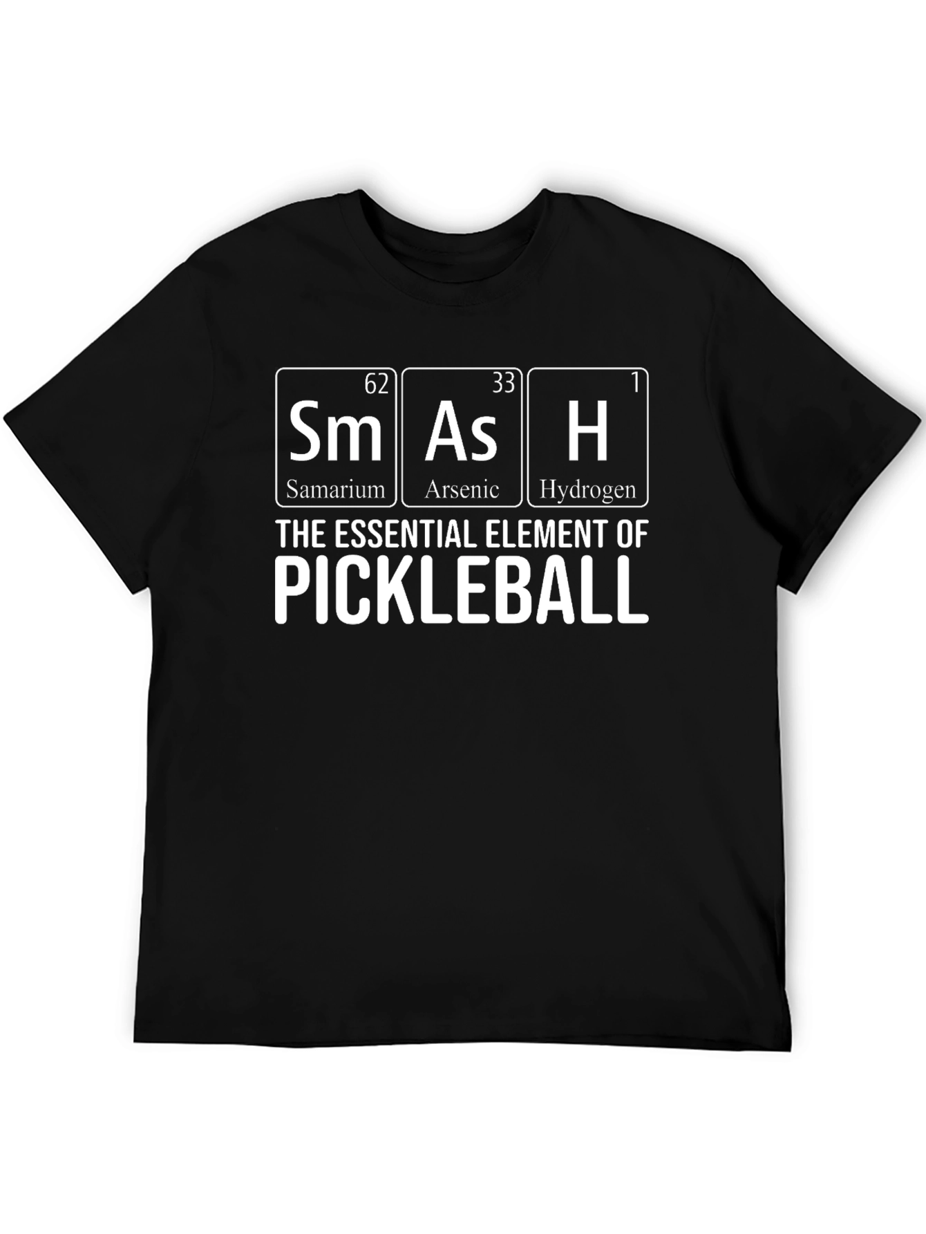 Black Pickleball Element T-Shirt view 5