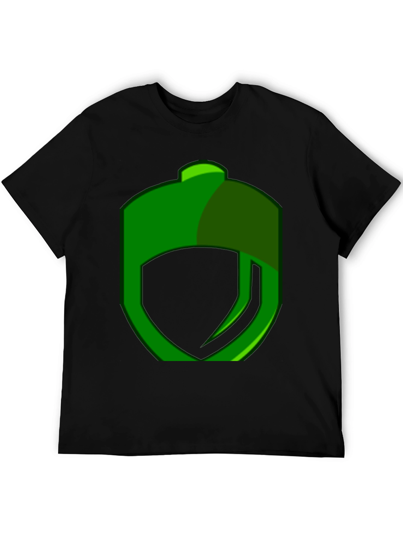 Black Green Logo Graphic T-Shirt view 5