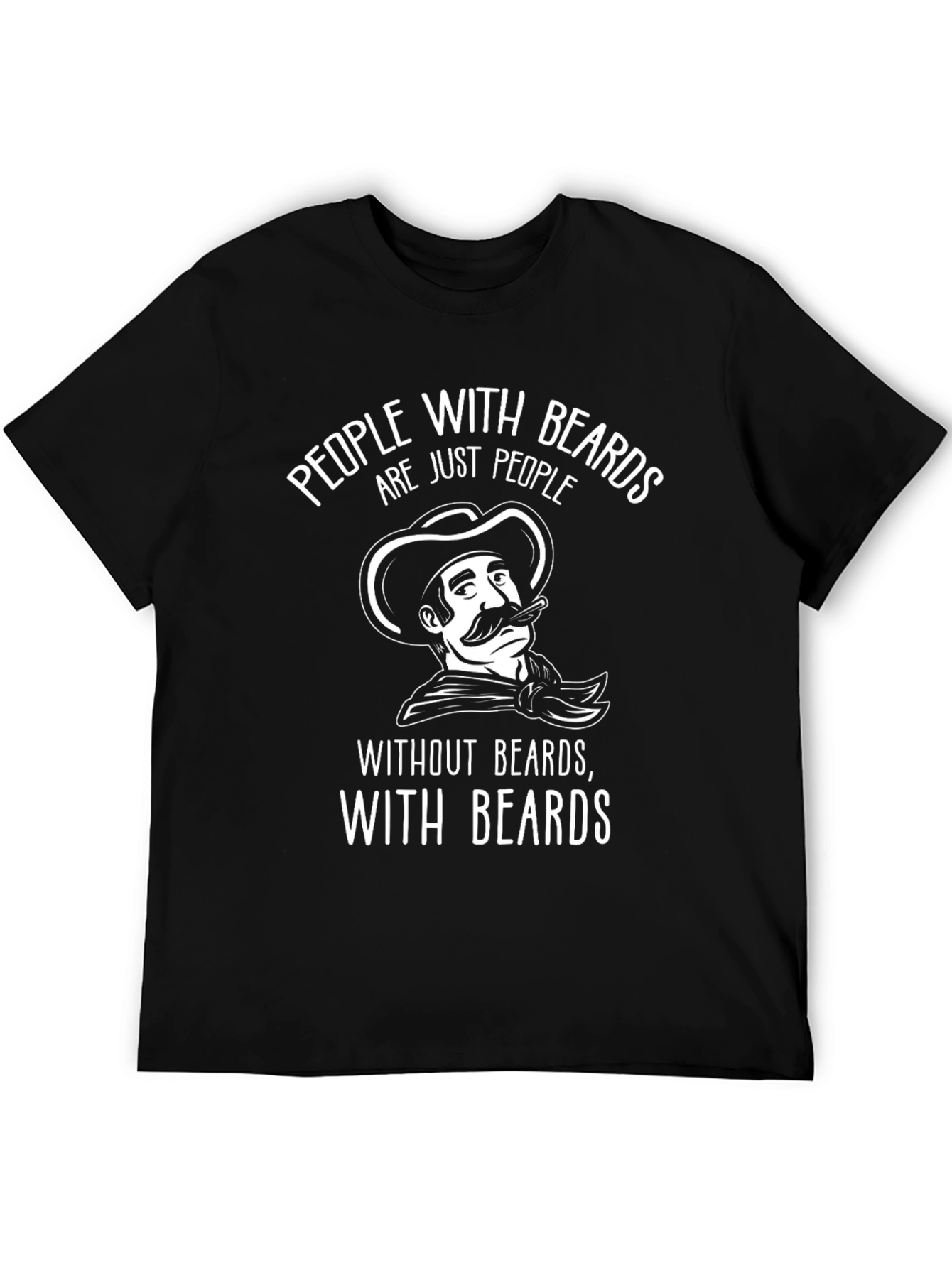 Black Bearded People T-Shirt view 5