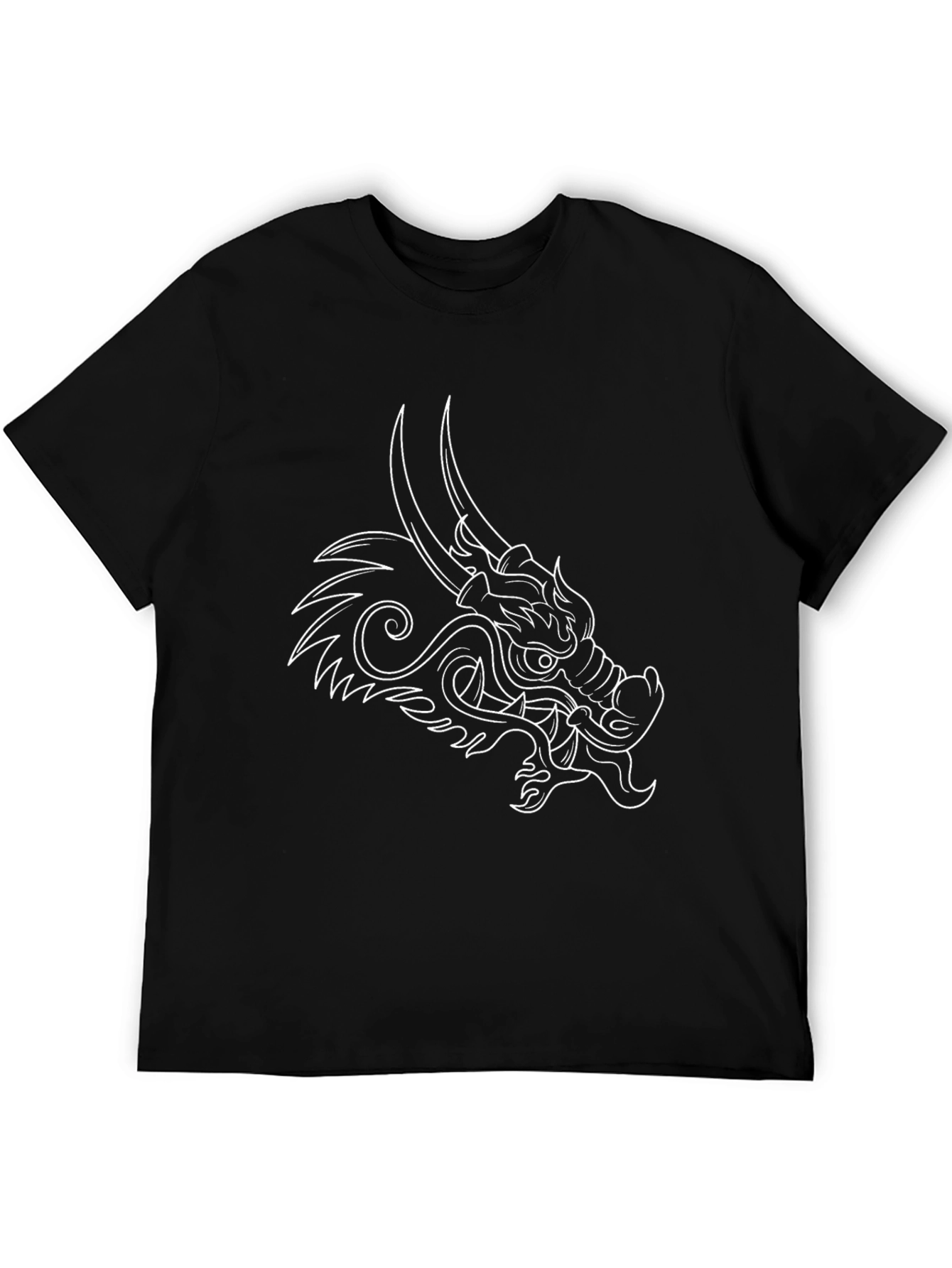 Black Dragon Graphic Black T-Shirt view 5