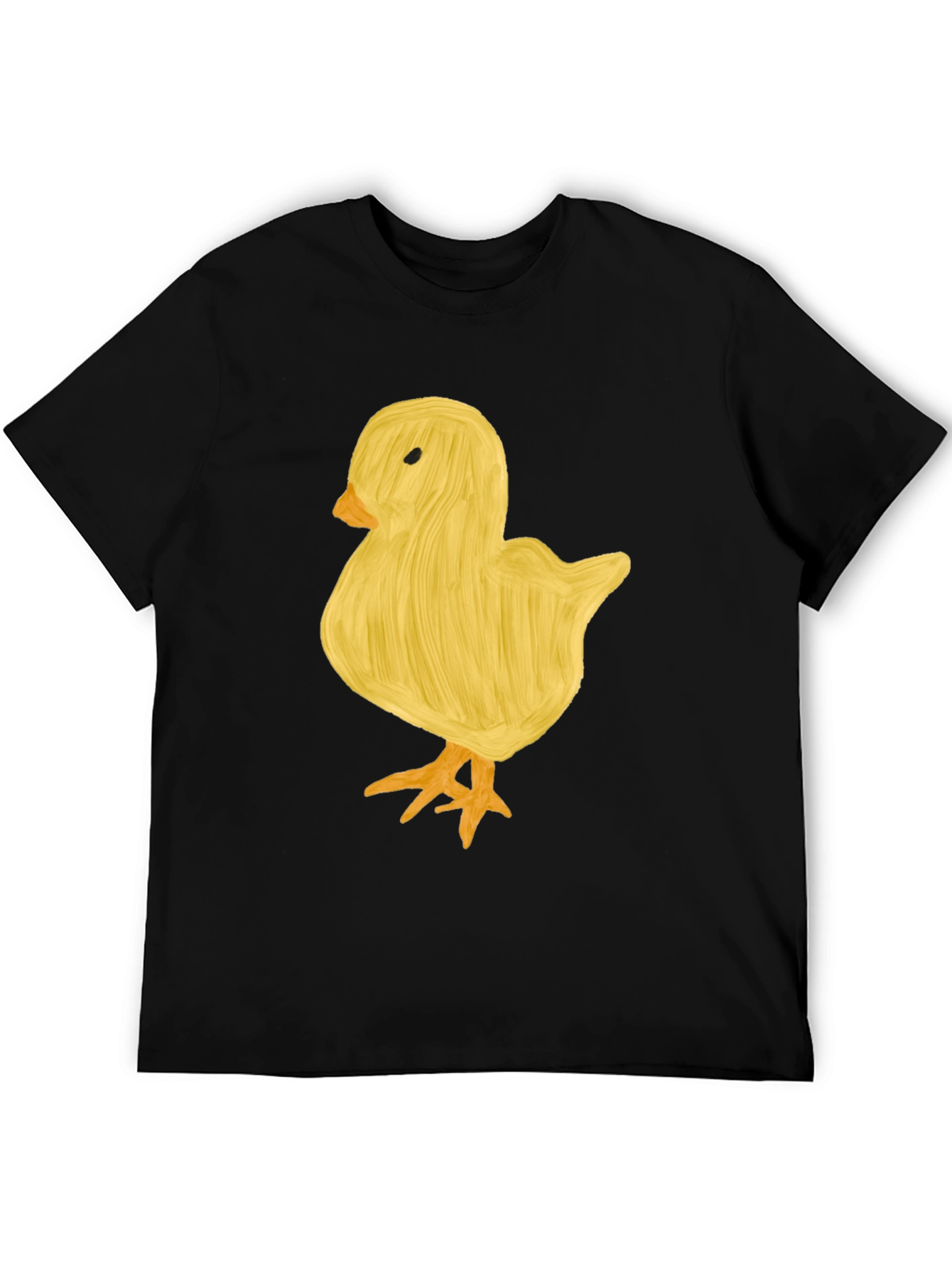 Black Cute Chick Graphic Tee - Unisex Black T-Shirt view 5