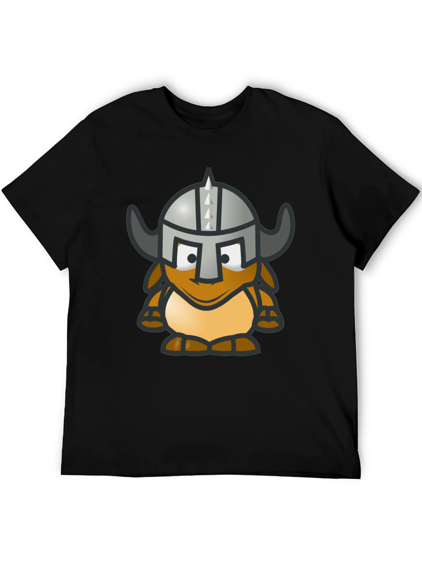 Black Viking Gnome Graphic T-Shirt - Black Cotton Blend view 5
