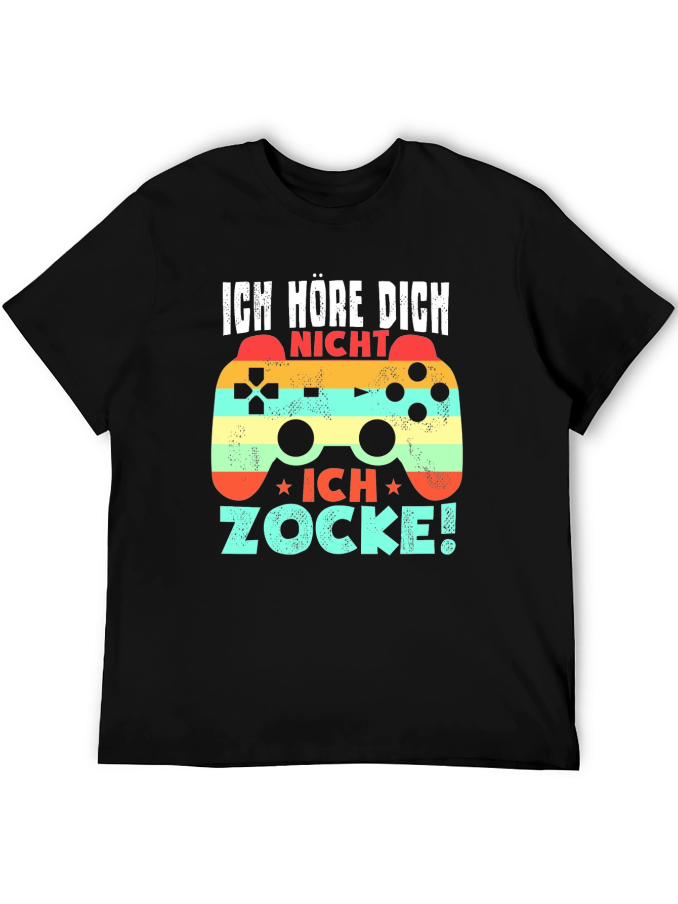 Black Gamer T-Shirt - Ich Zocke! view 5