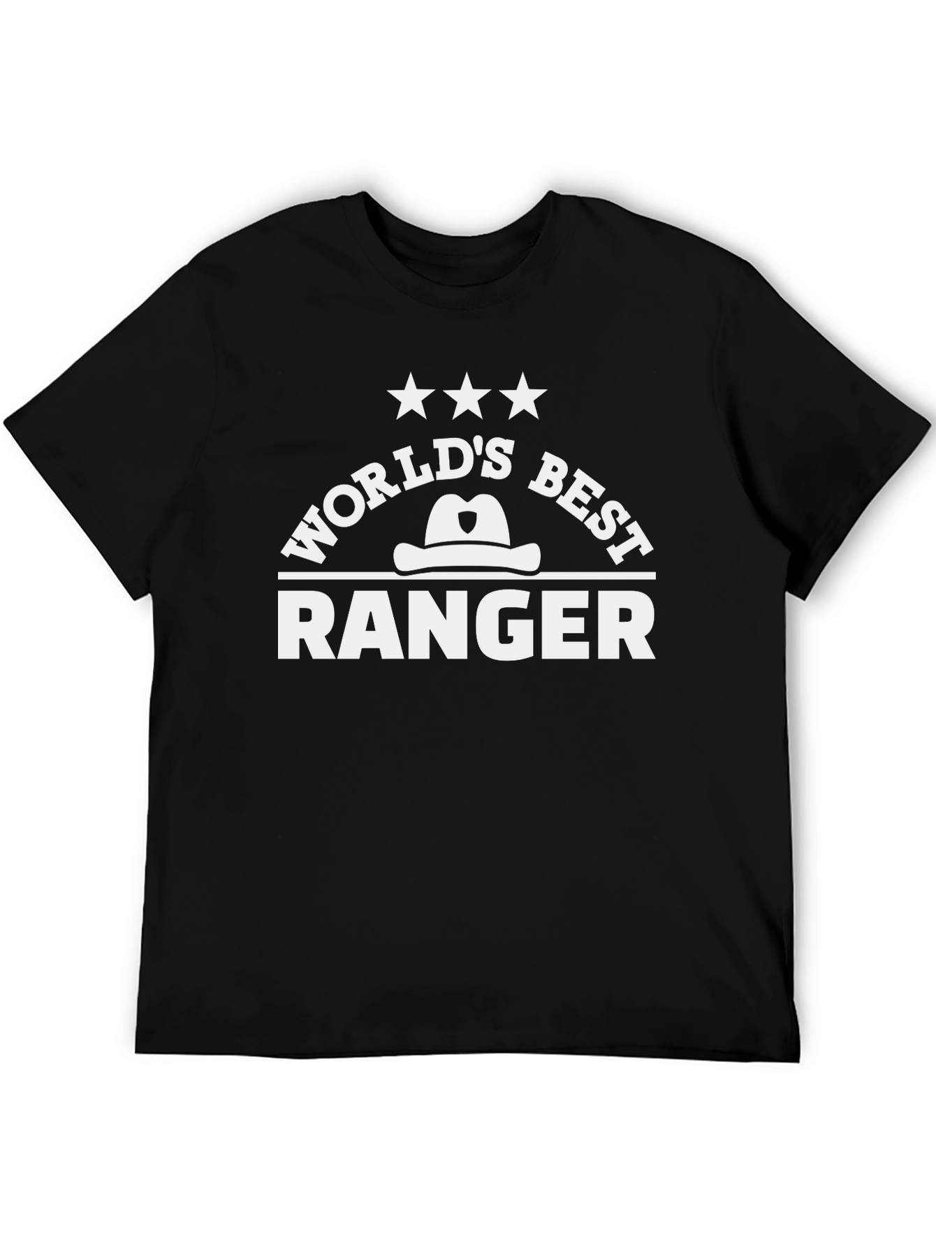 Black World's Best Ranger Graphic T-Shirt view 5