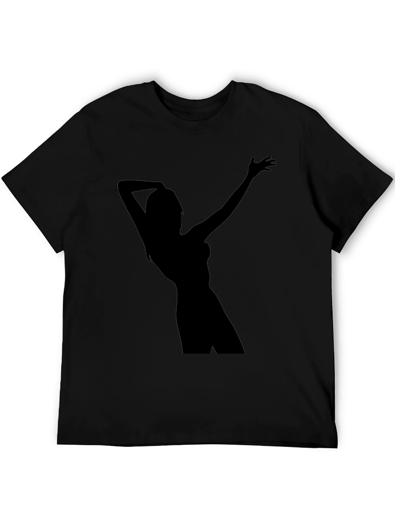 Black Silhouette Graphic Tee - Black view 5
