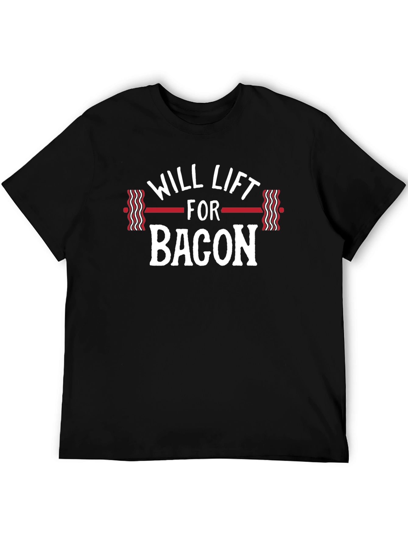 Black Will Lift for Bacon T-Shirt view 5
