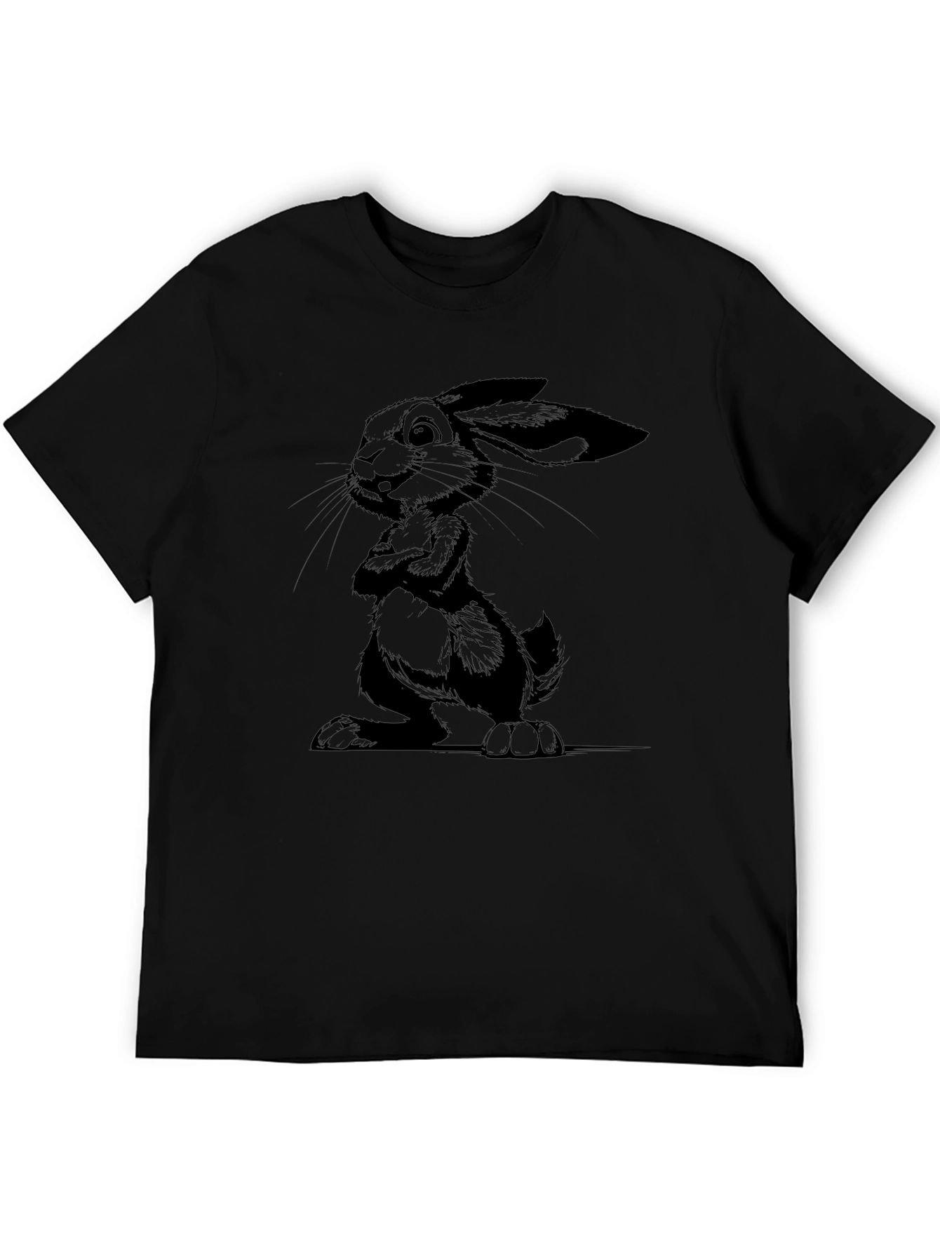 Black Black Rabbit Graphic Tee - Men's Stylish Casual Shirt view 5