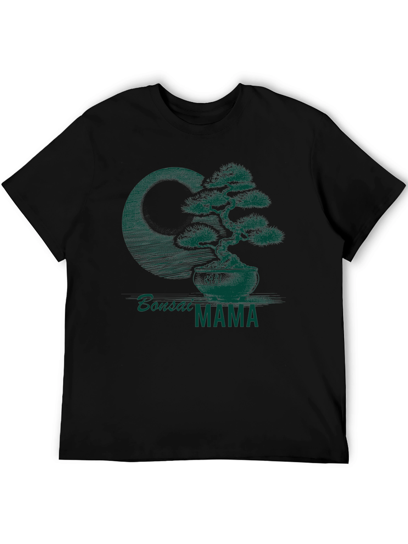 Black Bonsai Mama Graphic Tee - Stylish Plant Lover Shirt view 5