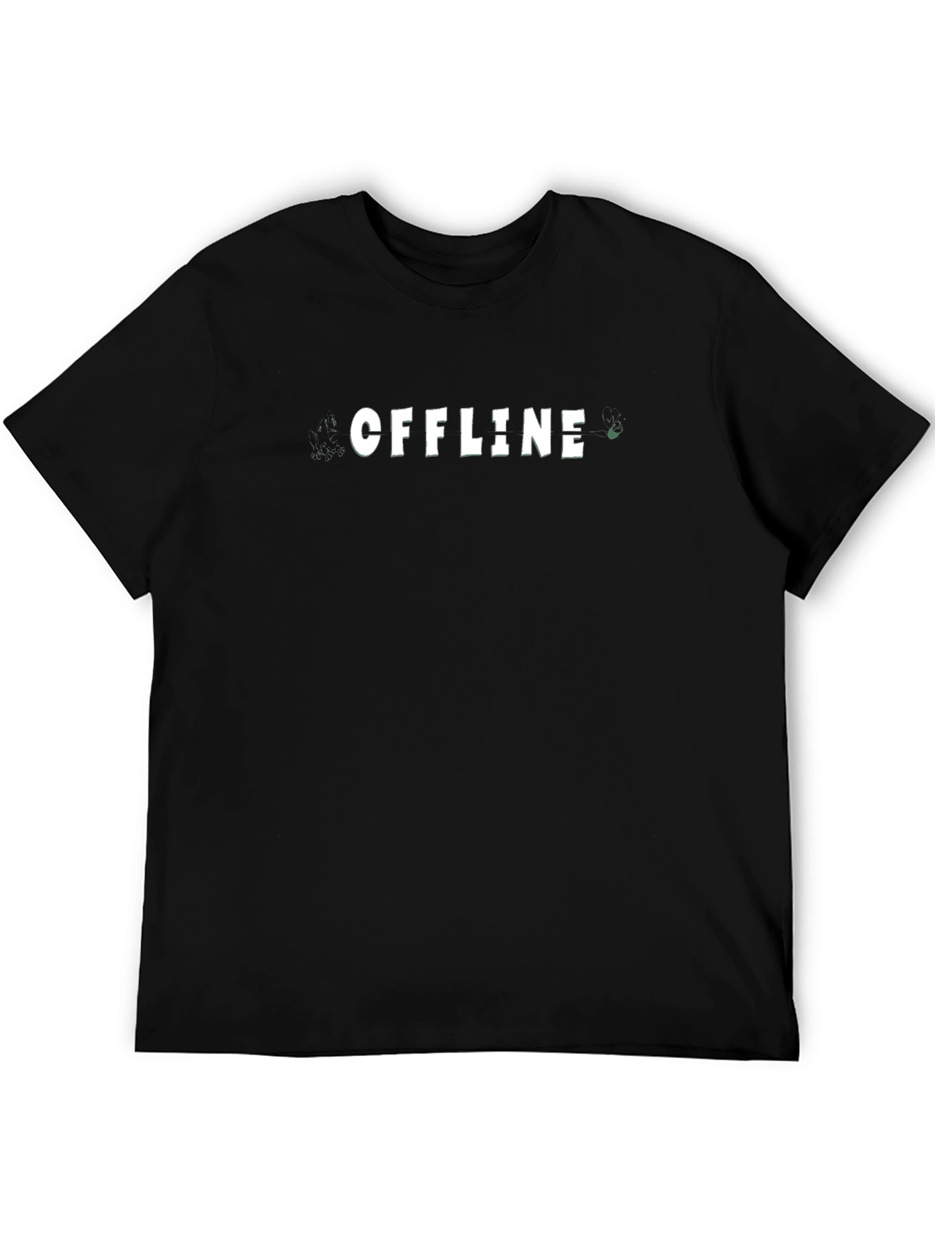 Black Offline Graphic Tee - Stylish Comfort view 5