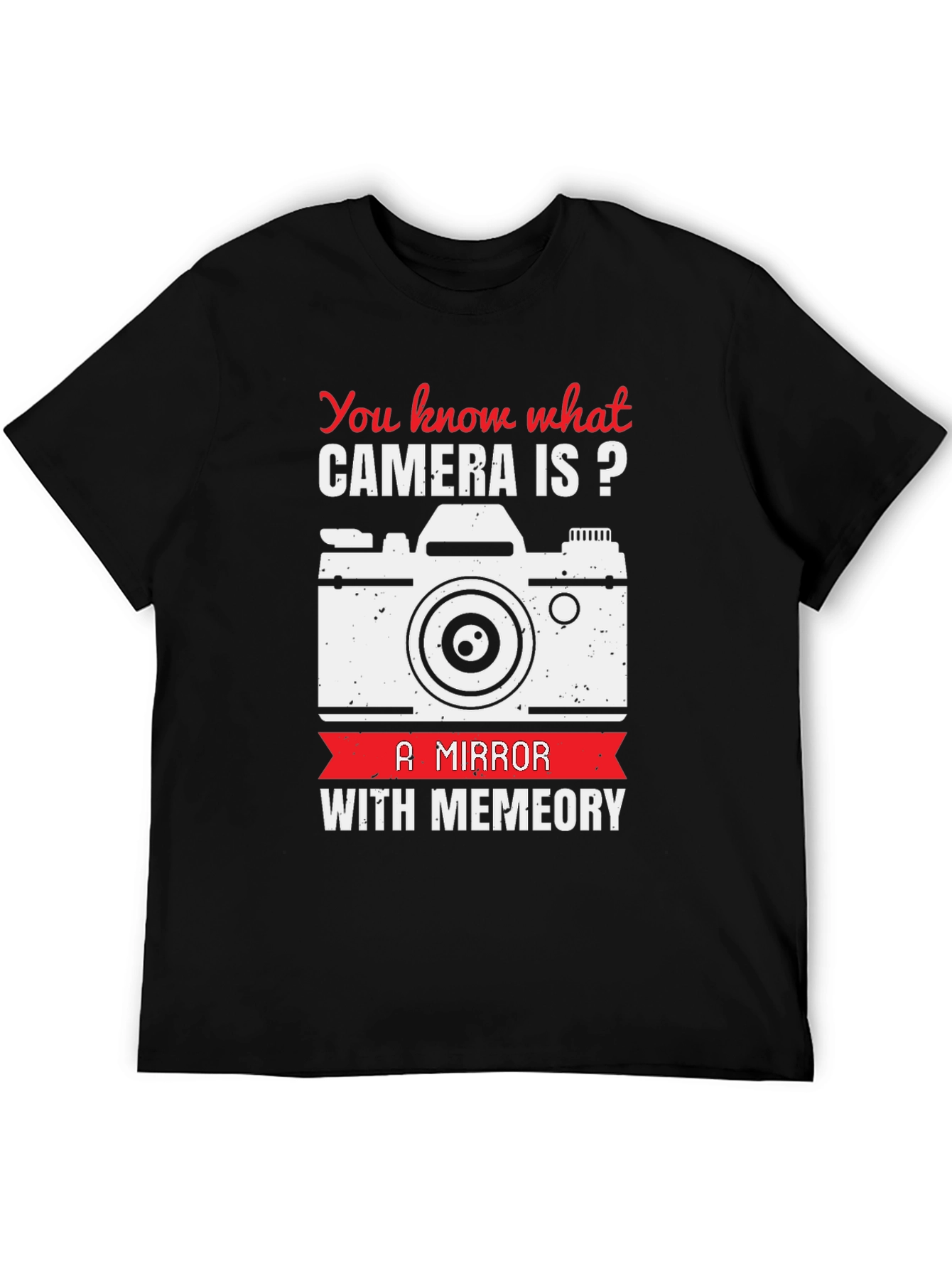 Black Camera with Memeory T-Shirt view 5