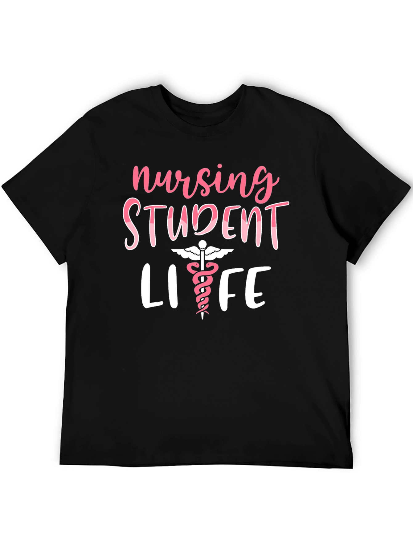 Black Nursing Student Life T-Shirt - Cute & Comfy view 5