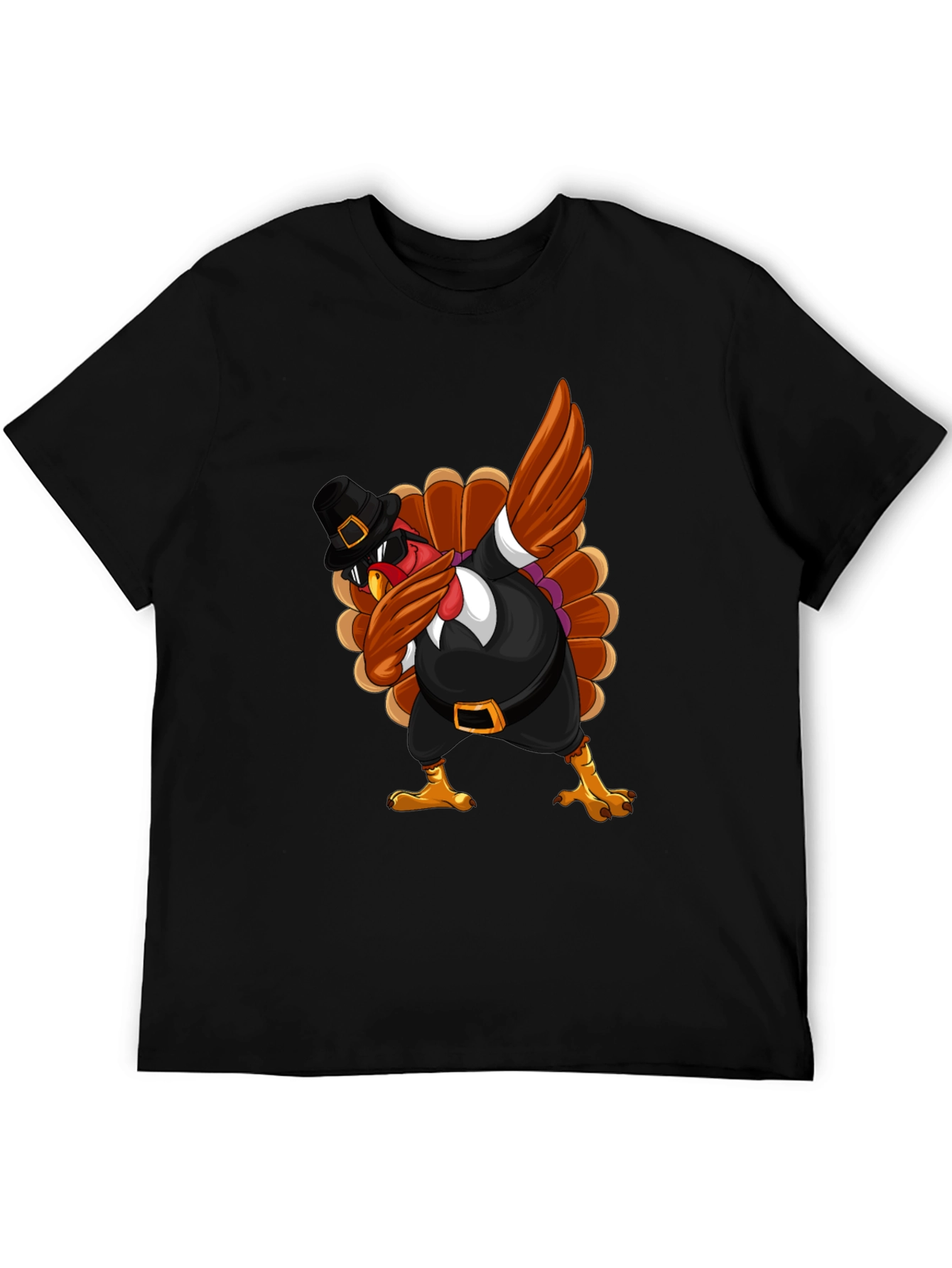 Thanksgiving Turkey Dabbing T-Shirt - 5