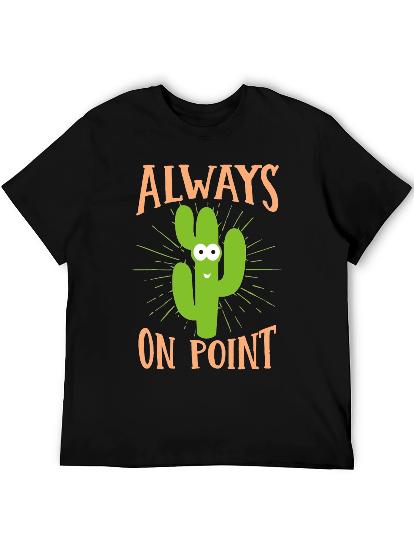 Black Always On Point Cactus Graphic Tee view 5