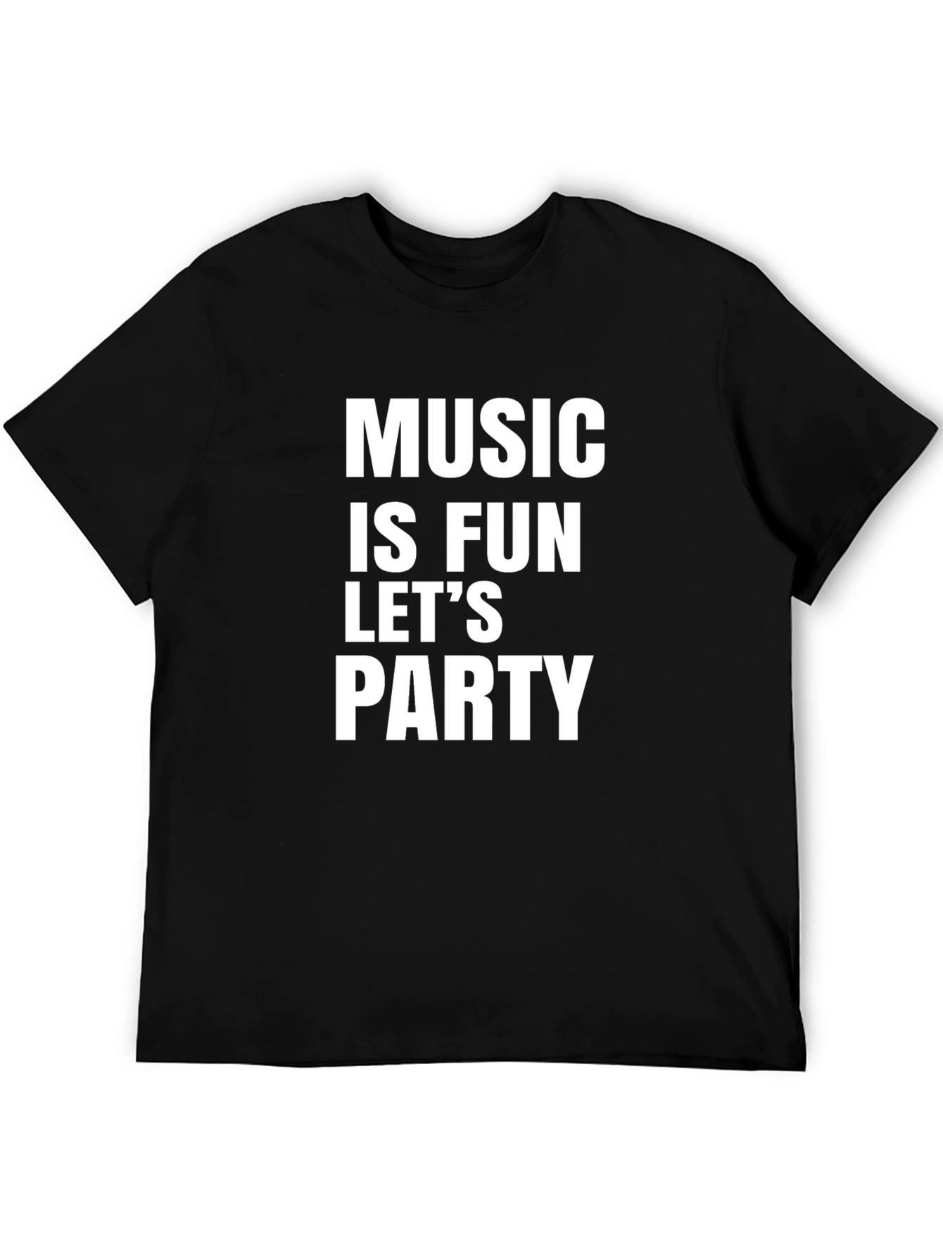 Black Music Is Fun Let's Party T-Shirt view 5