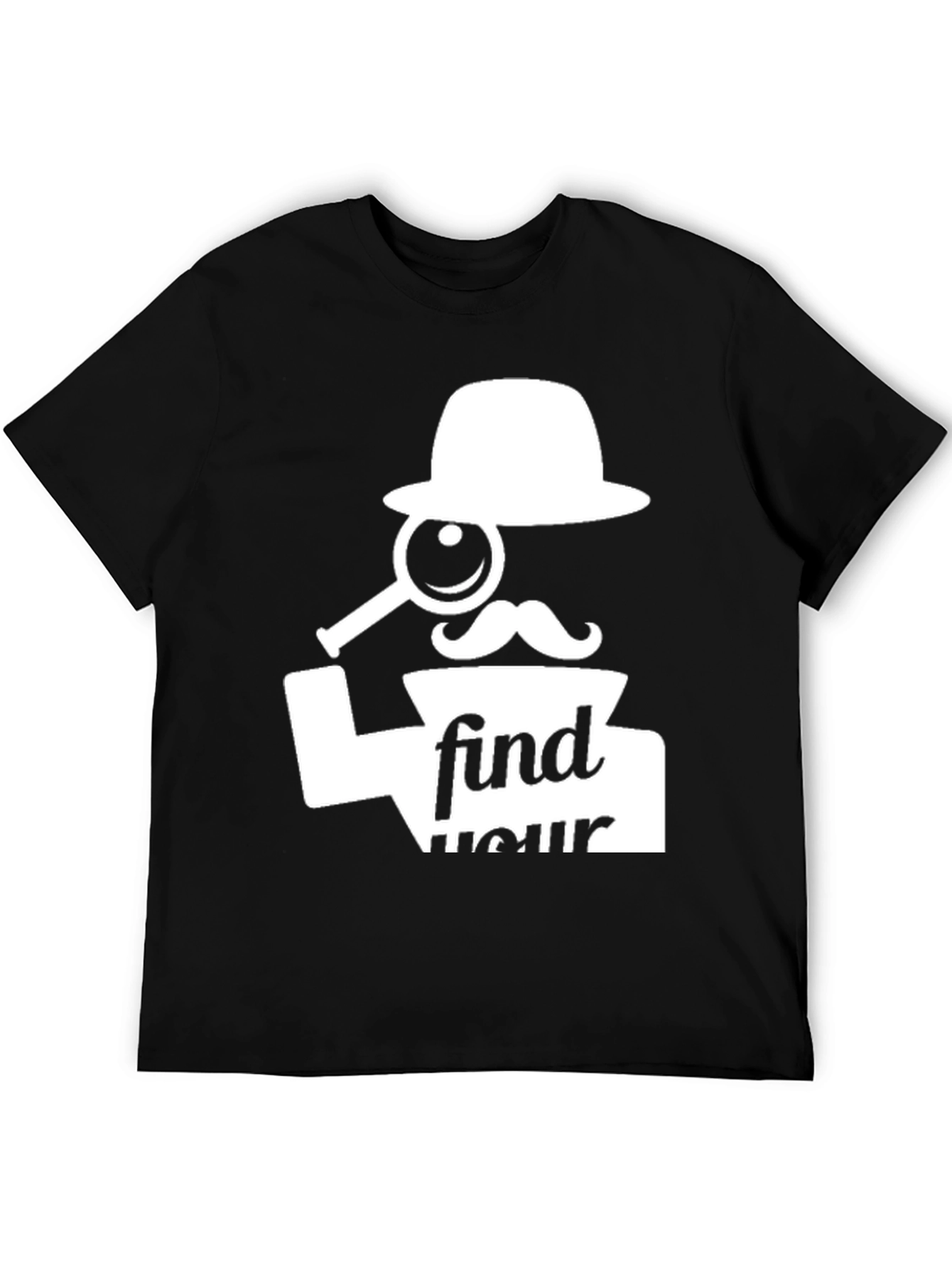 Black Find Your Fun T-Shirt - Detective Graphic Tee view 5