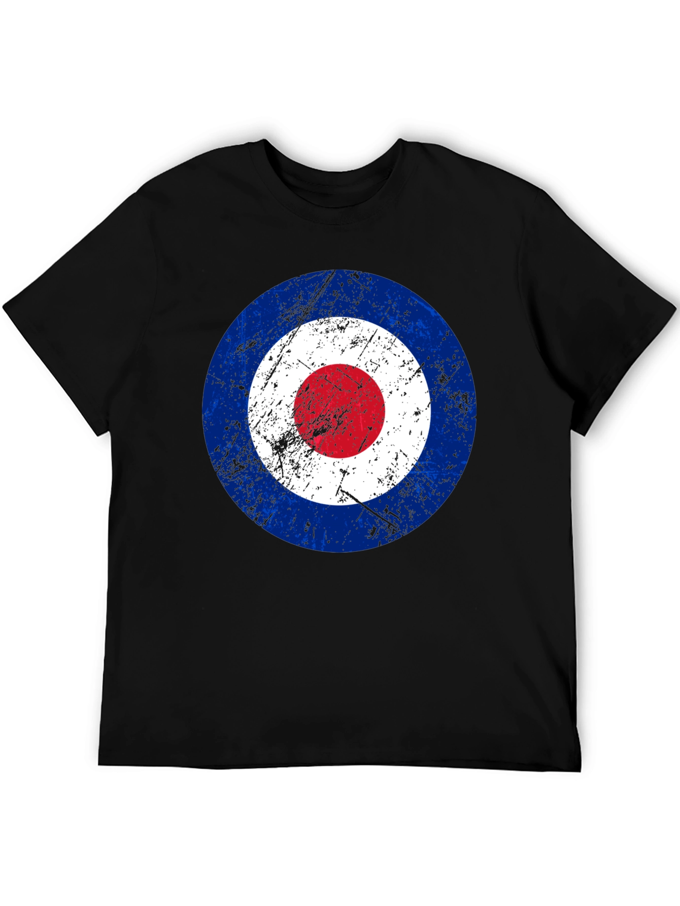 Black Target Graphic T-Shirt - Retro Mod Style view 5