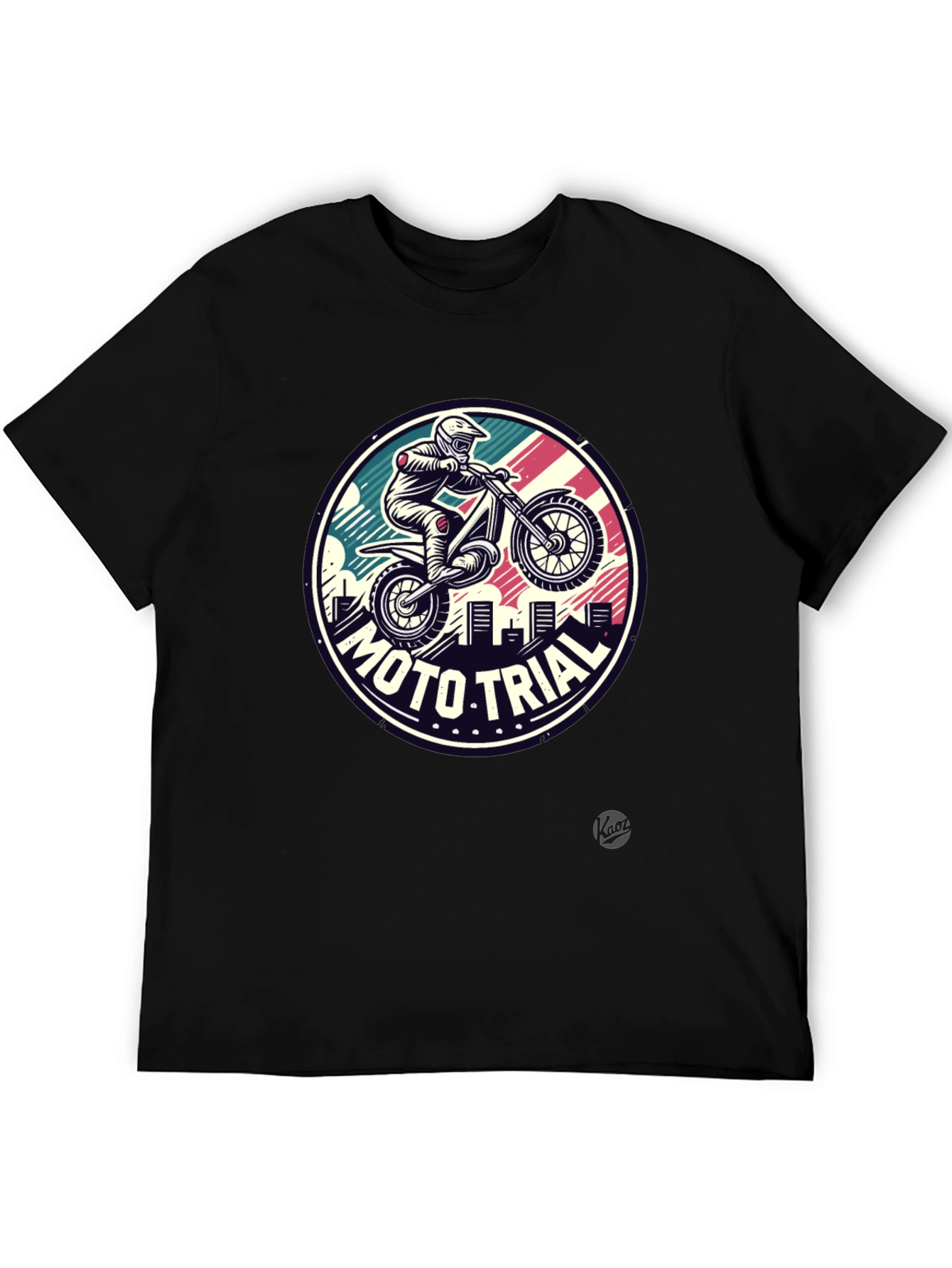 Black Moto Trial Graphic Tee - Ride in Style view 5