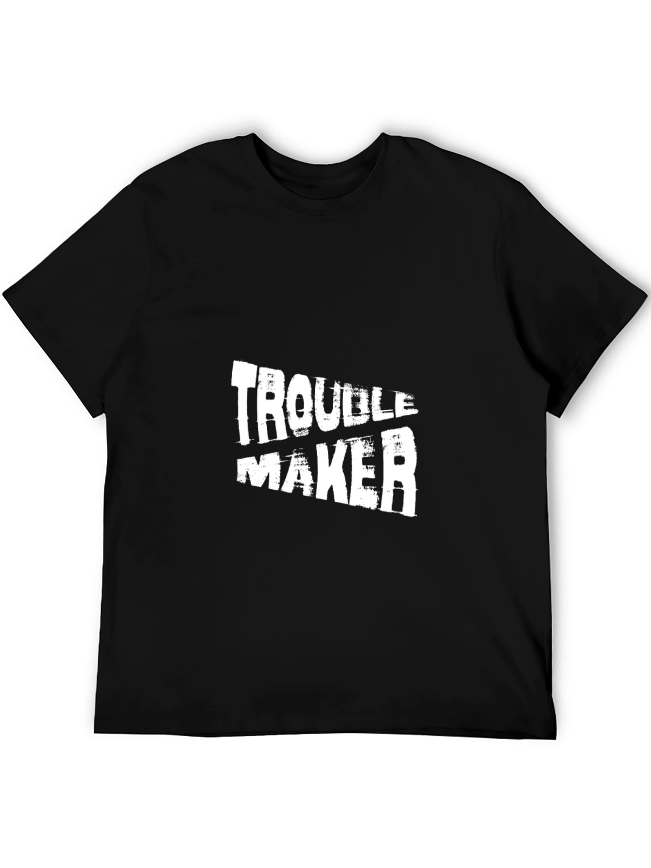 Black Troublemaker Graphic T-Shirt - Bold Streetwear view 5