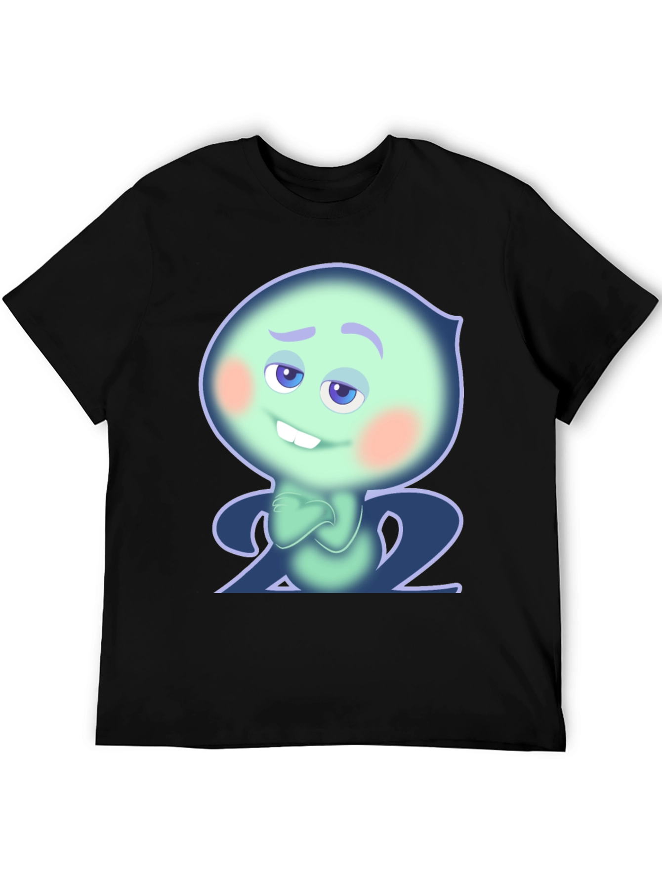 Black Soul 22 Graphic T-Shirt - Black Cotton Tee view 5