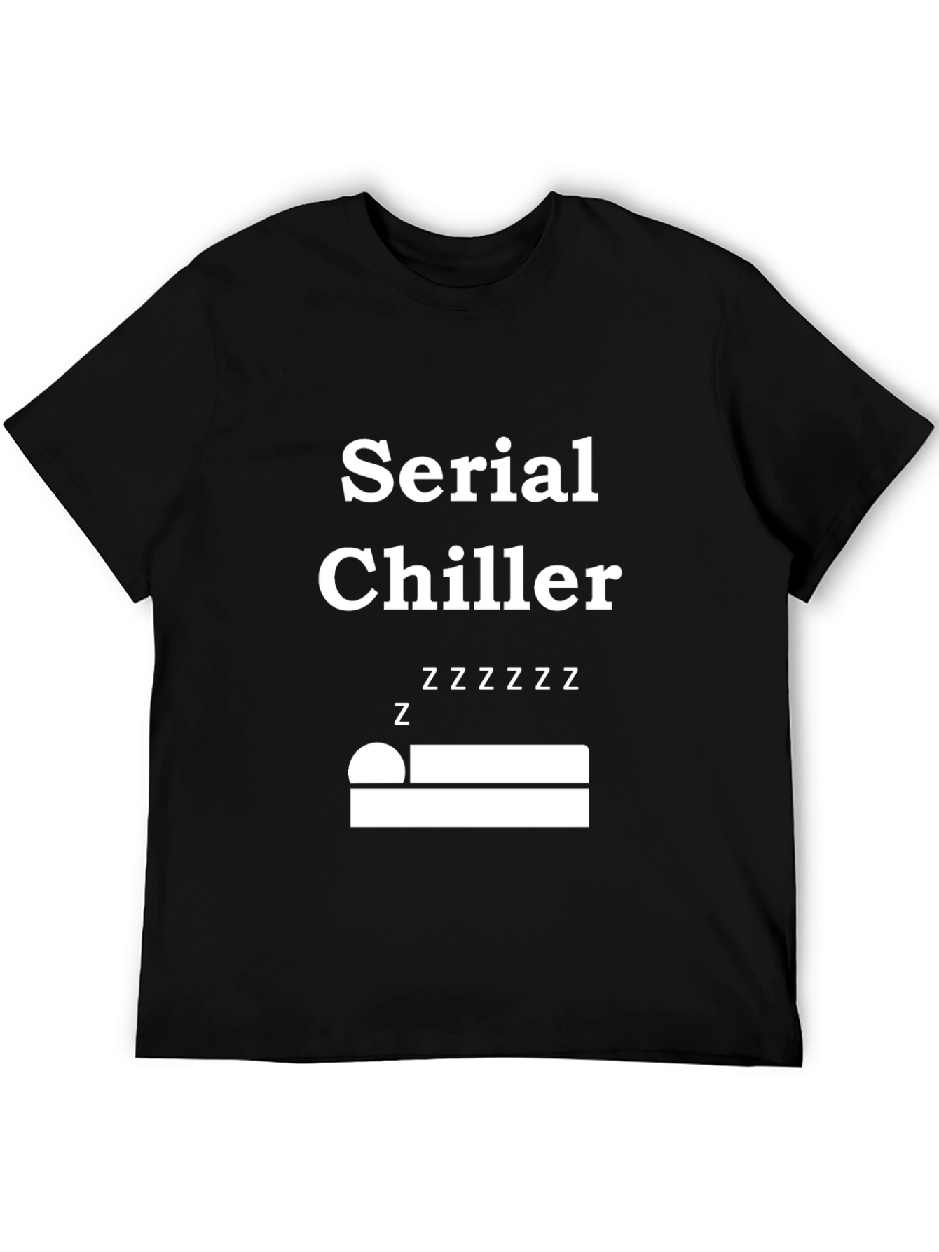 Black Serial Chiller Graphic T-Shirt - Relax & Unwind view 5