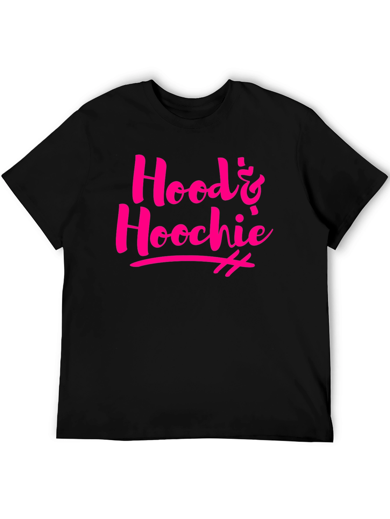 Black Hood & Hoochie Graphic Tee view 5