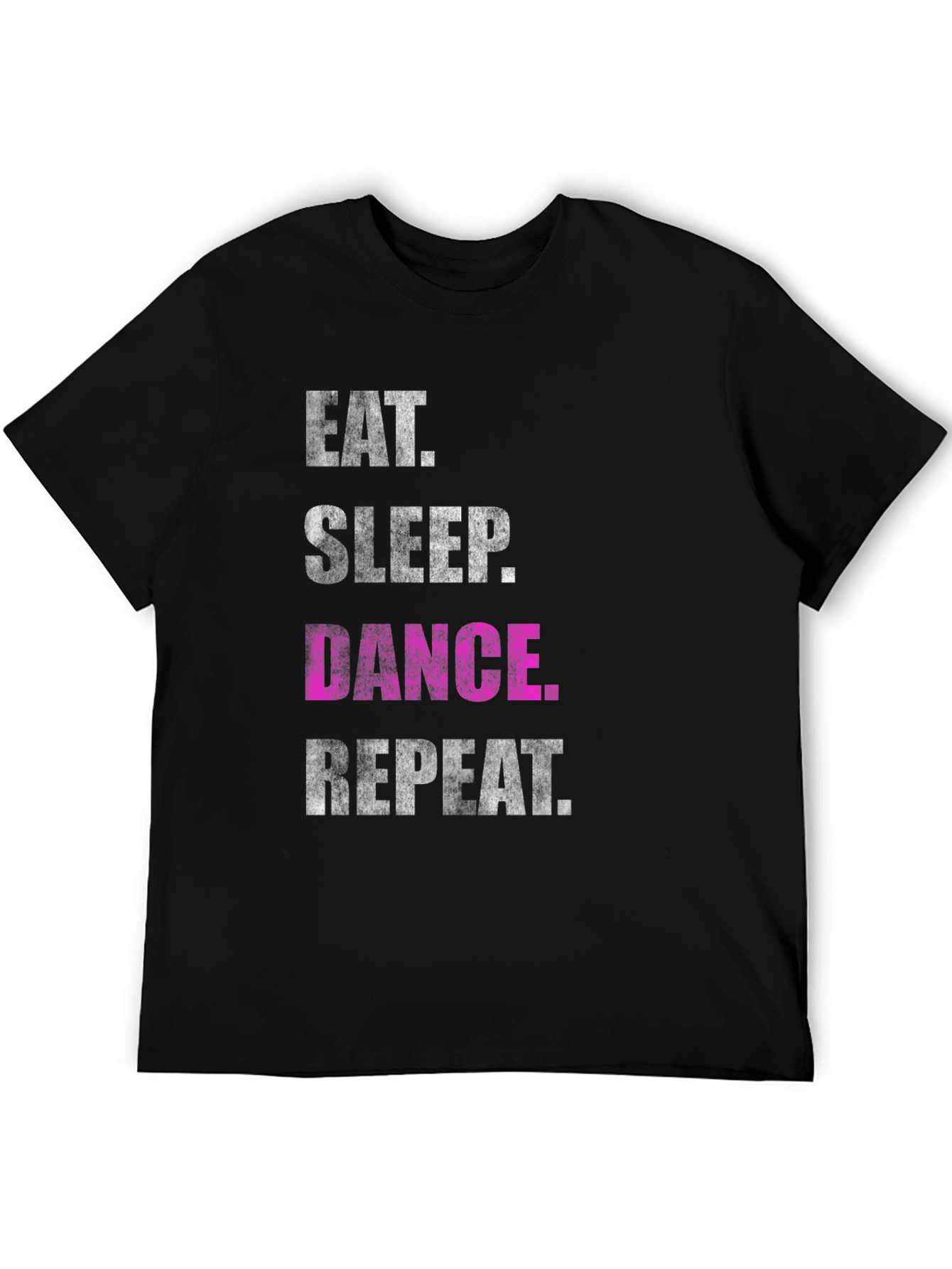 Black Eat Sleep Dance Repeat Black T-Shirt view 5