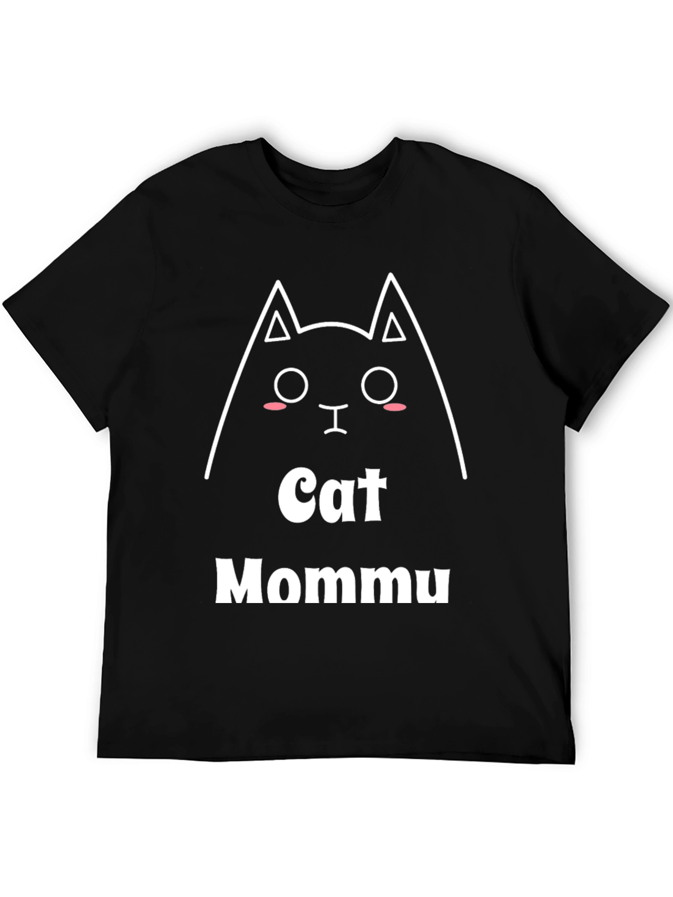 Black Cat Mommu T-Shirt - Cute Graphic Tee view 5