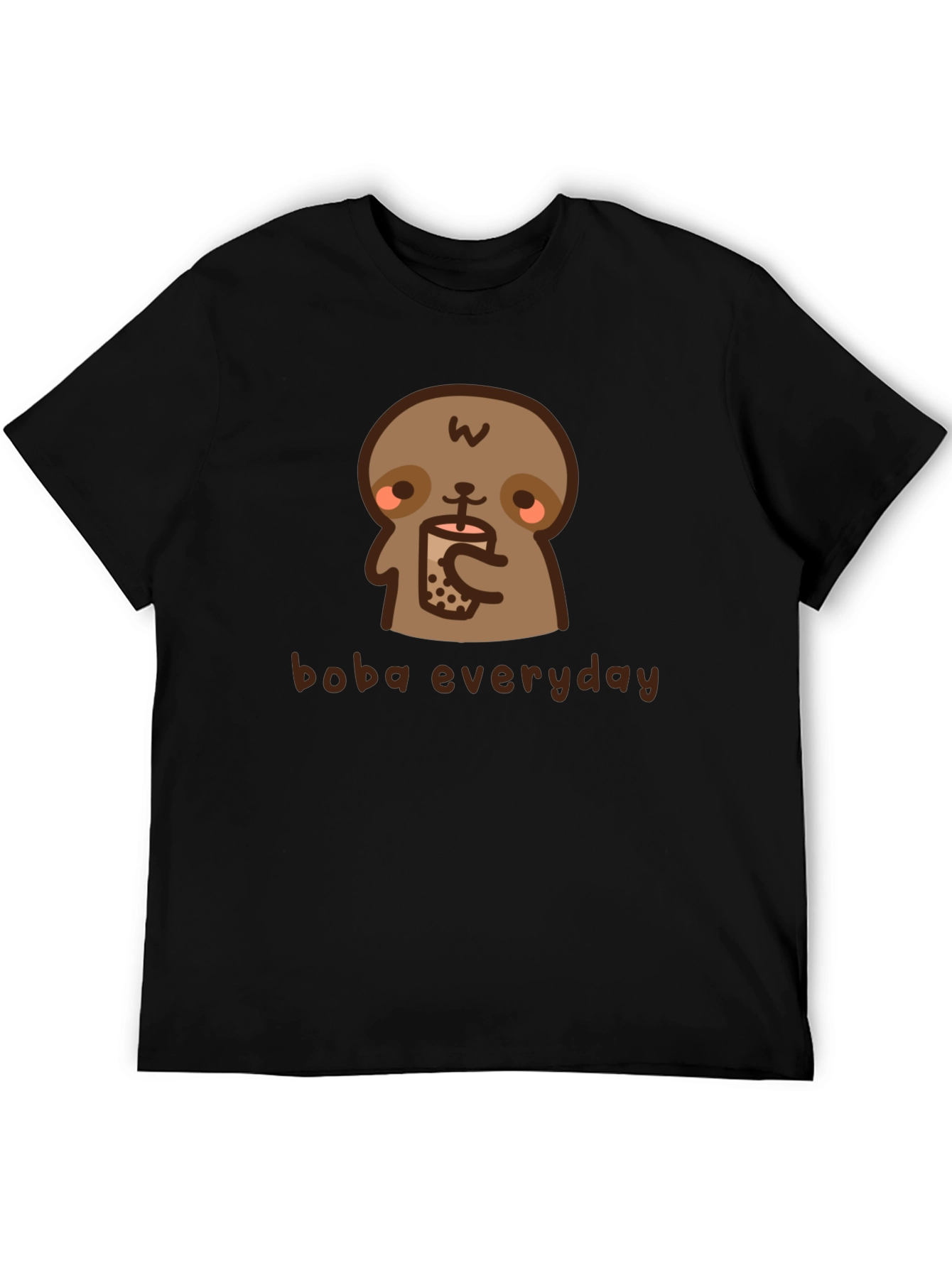 Black Sloth Boba Everyday Graphic Tee view 5