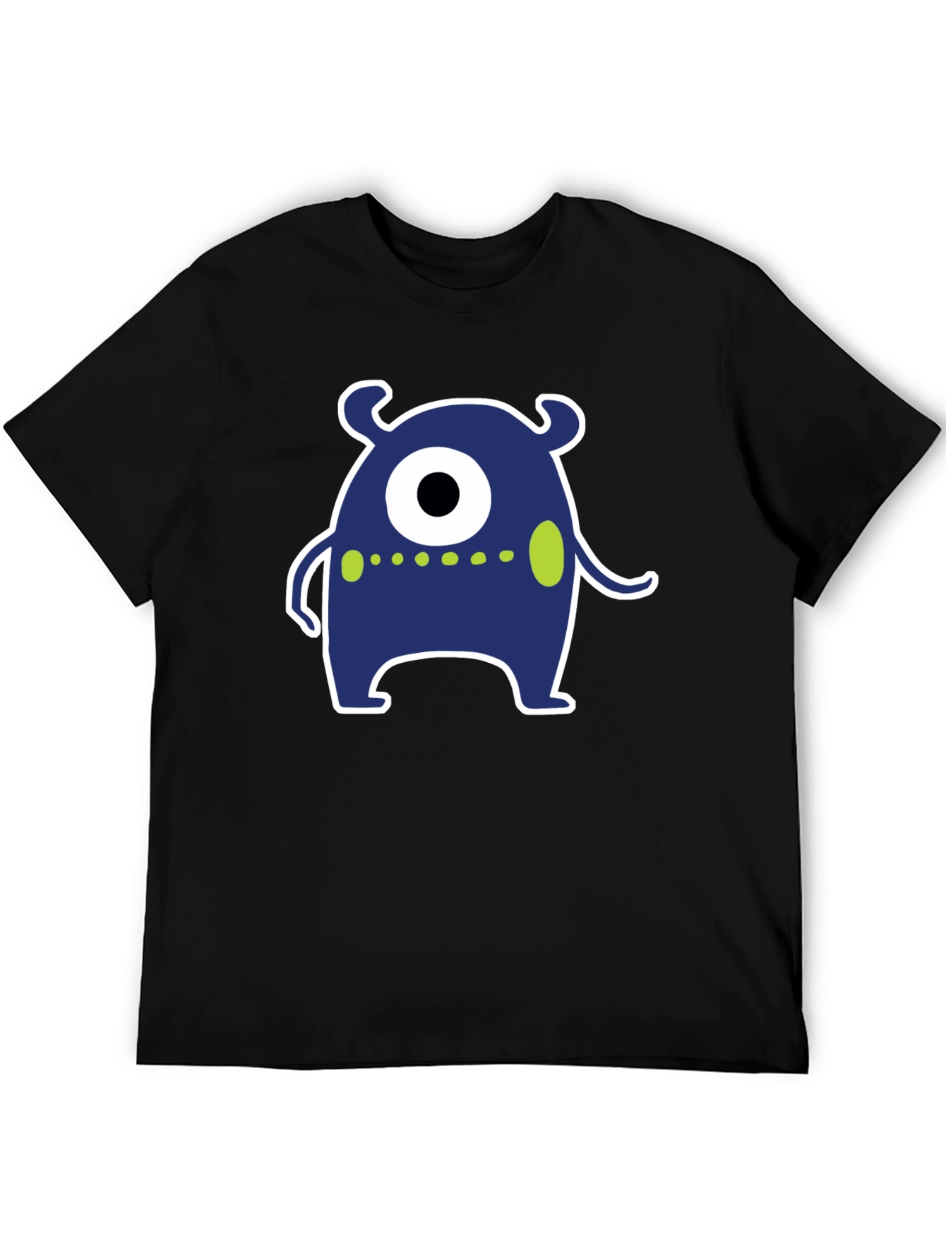 Black Monster Graphic Black T-Shirt - Fun & Unique view 5
