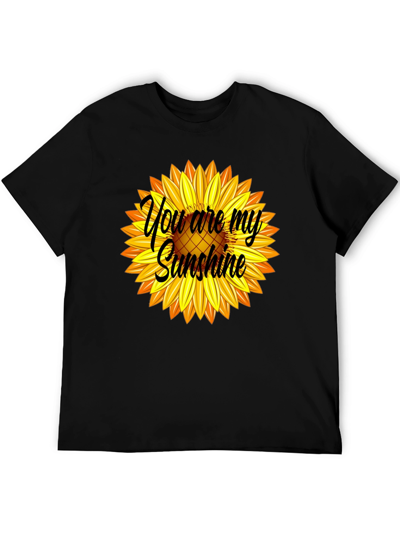 Black You Are My Sunshine Sunflower Graphic Tee view 5