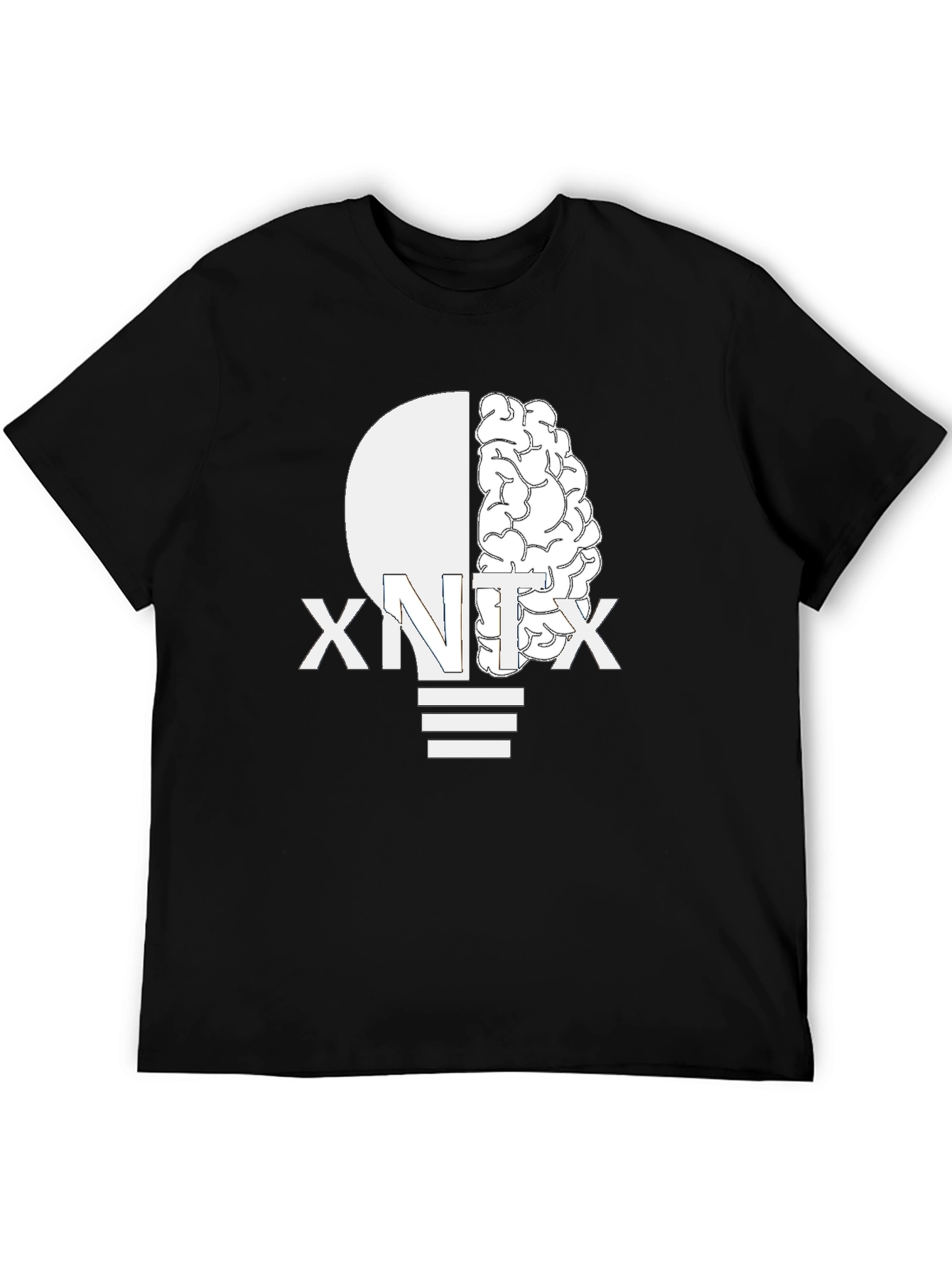 Black XNTX Brain Power Graphic Tee - Black view 5