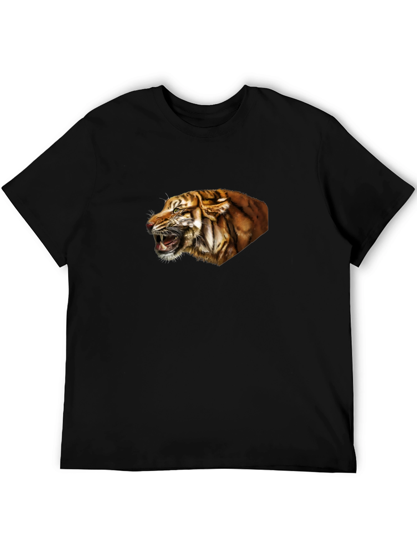 Black Tiger Graphic Tee - Fierce Black T-Shirt view 5