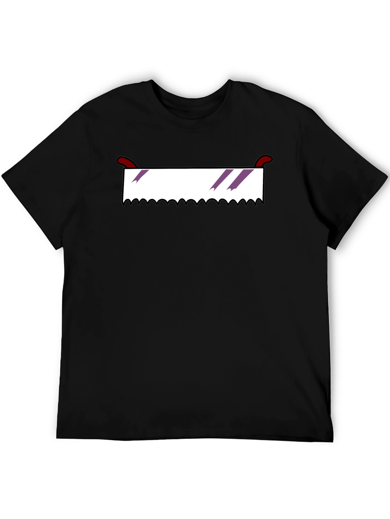 Black Novelty Saw Blade Graphic Tee view 5