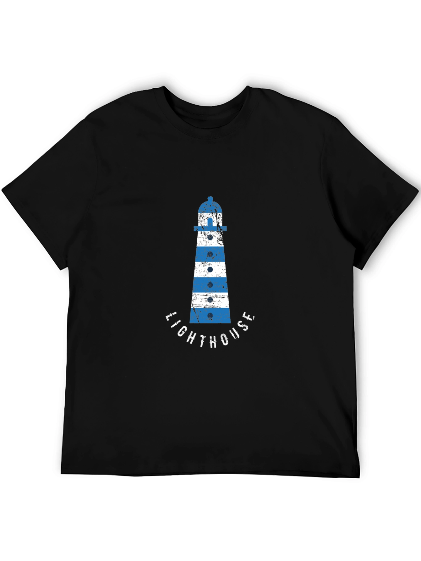 Black Lighthouse Graphic Tee - Coastal Style view 5